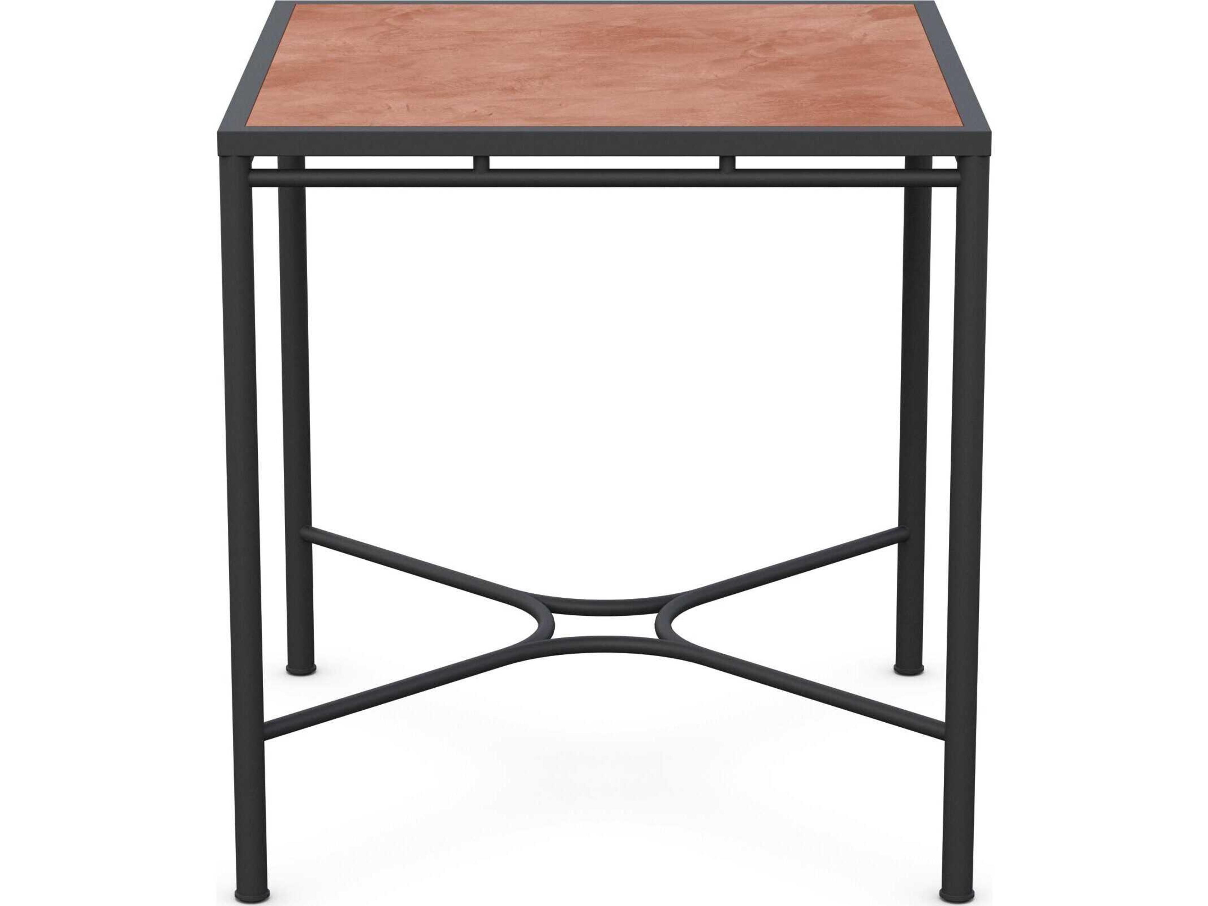 Azzurro Living Athens Noir Wrought Iron Square Counter Table