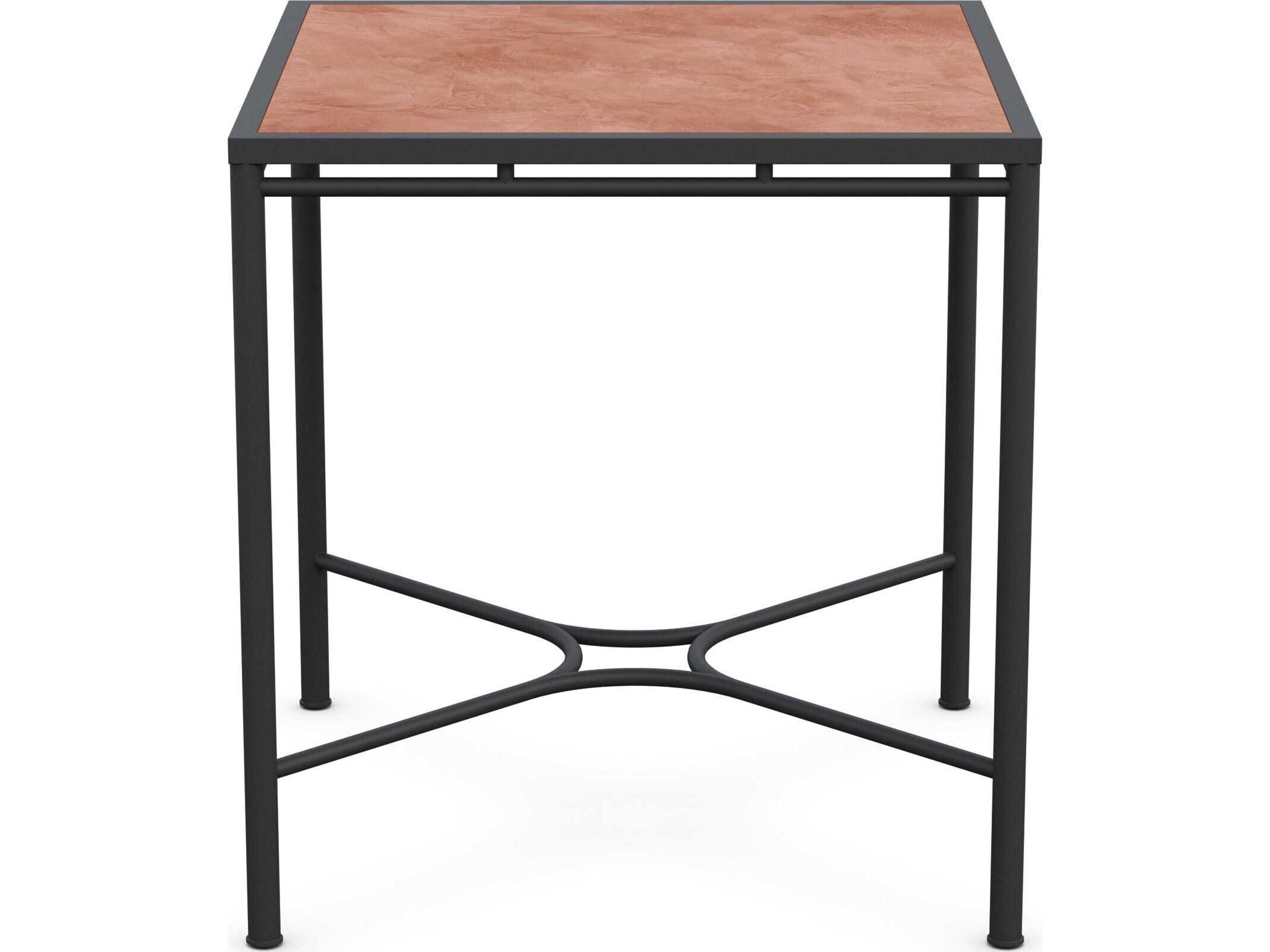 Azzurro Living Athens Noir Wrought Iron Square Counter Table