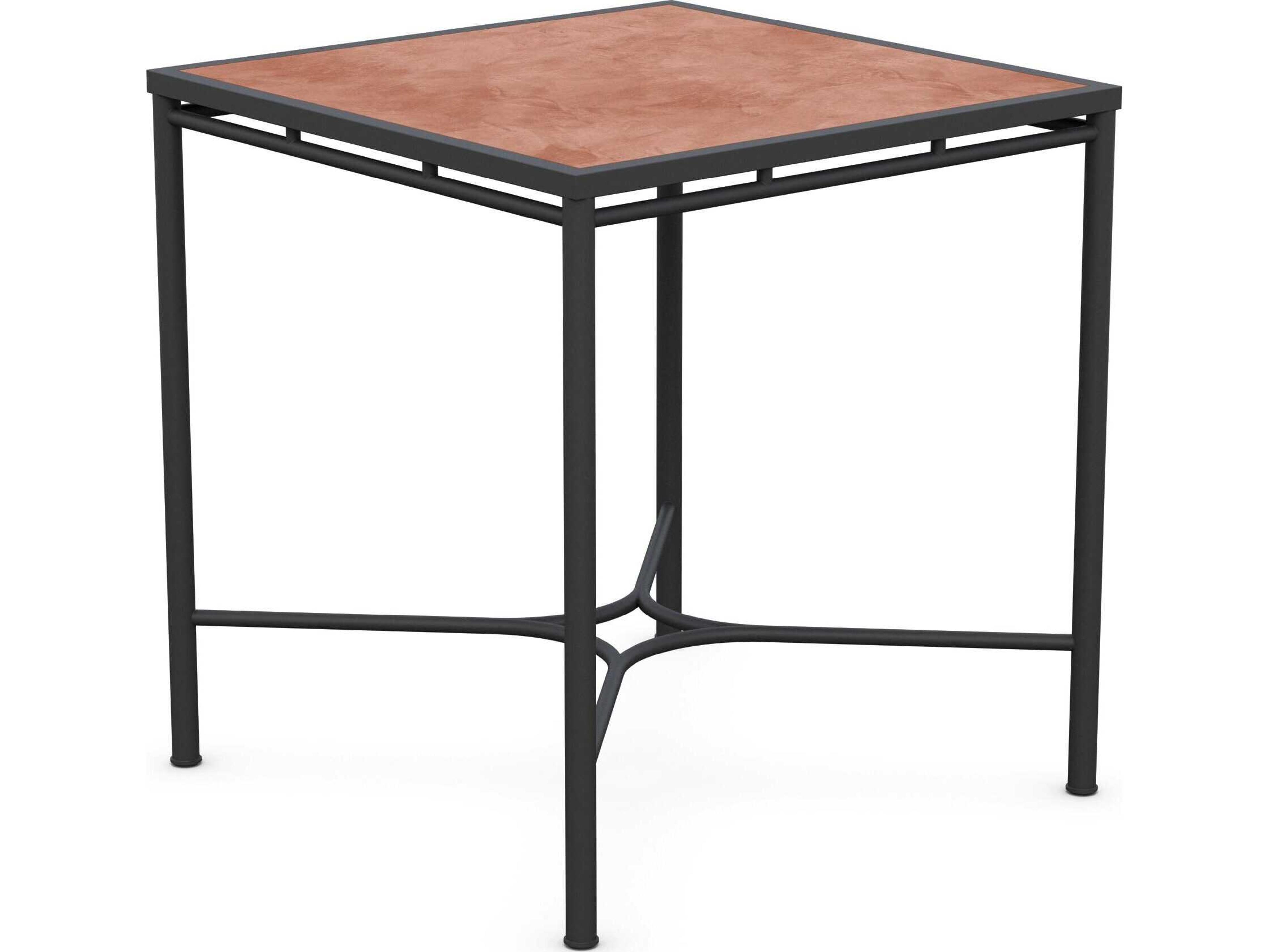 Azzurro Living Athens Noir Wrought Iron Square Counter Table