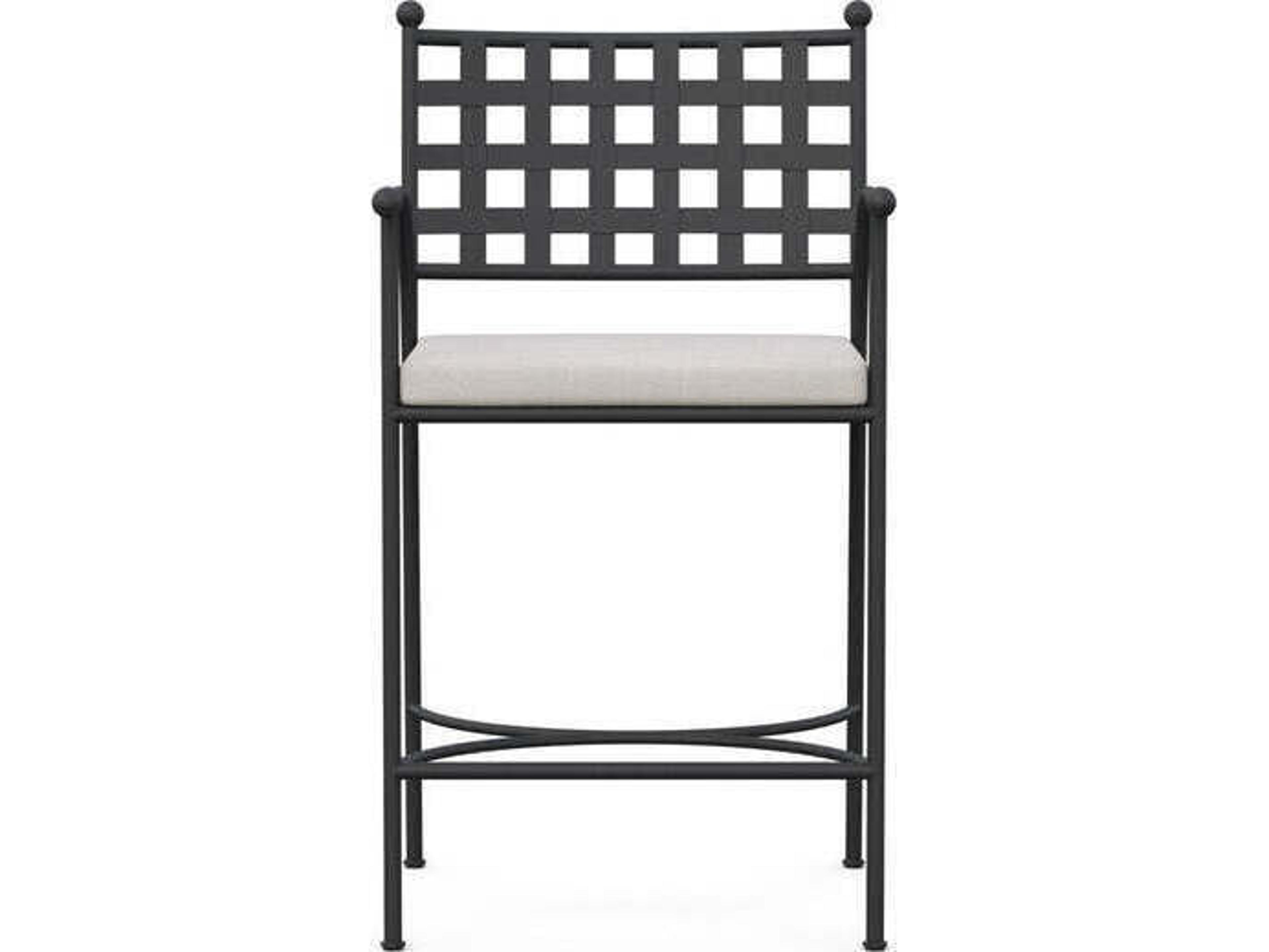 Azzurro Living Athens Wrought Iron Metal Counter Stool