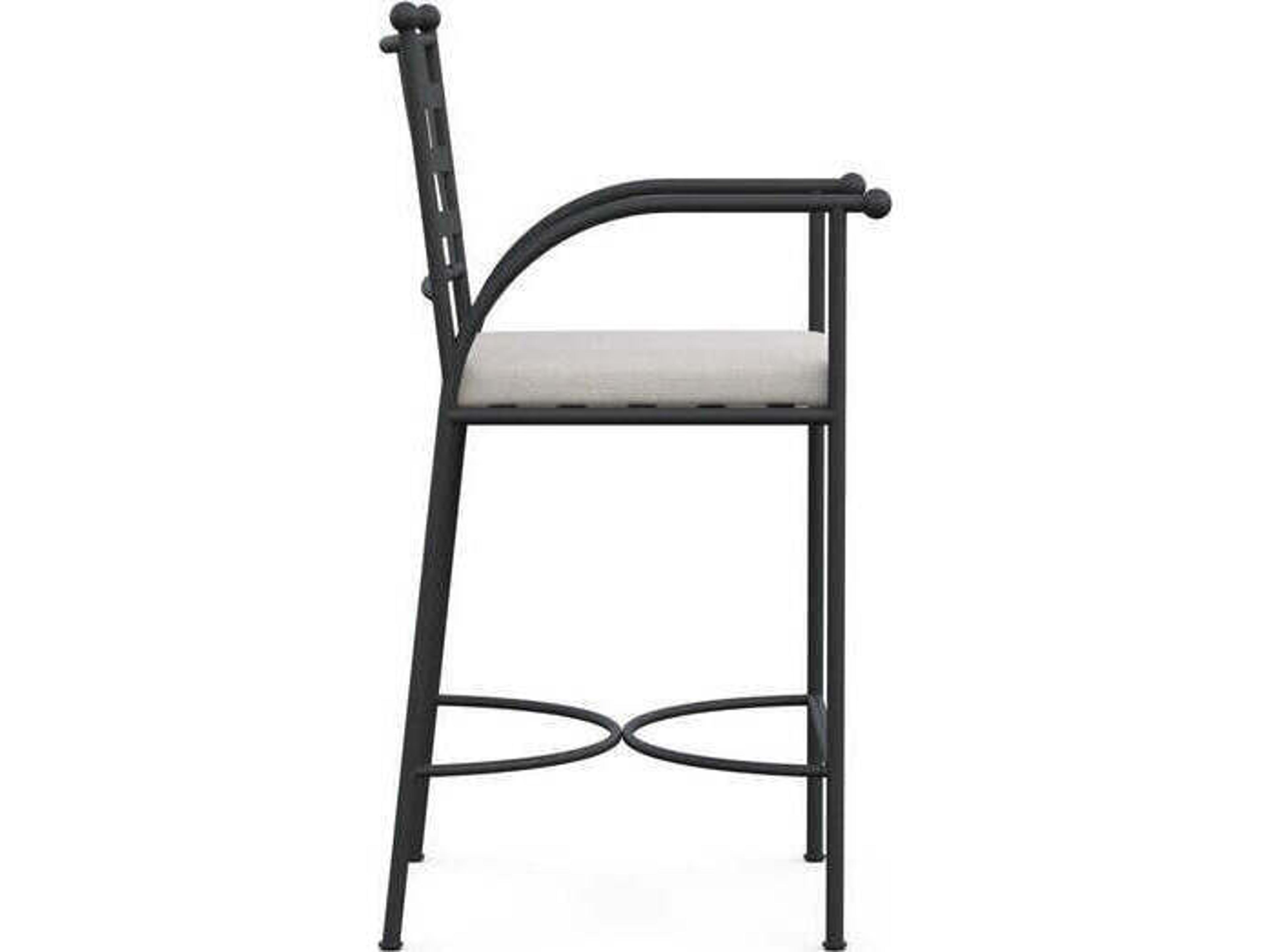 Azzurro Living Athens Wrought Iron Metal Counter Stool