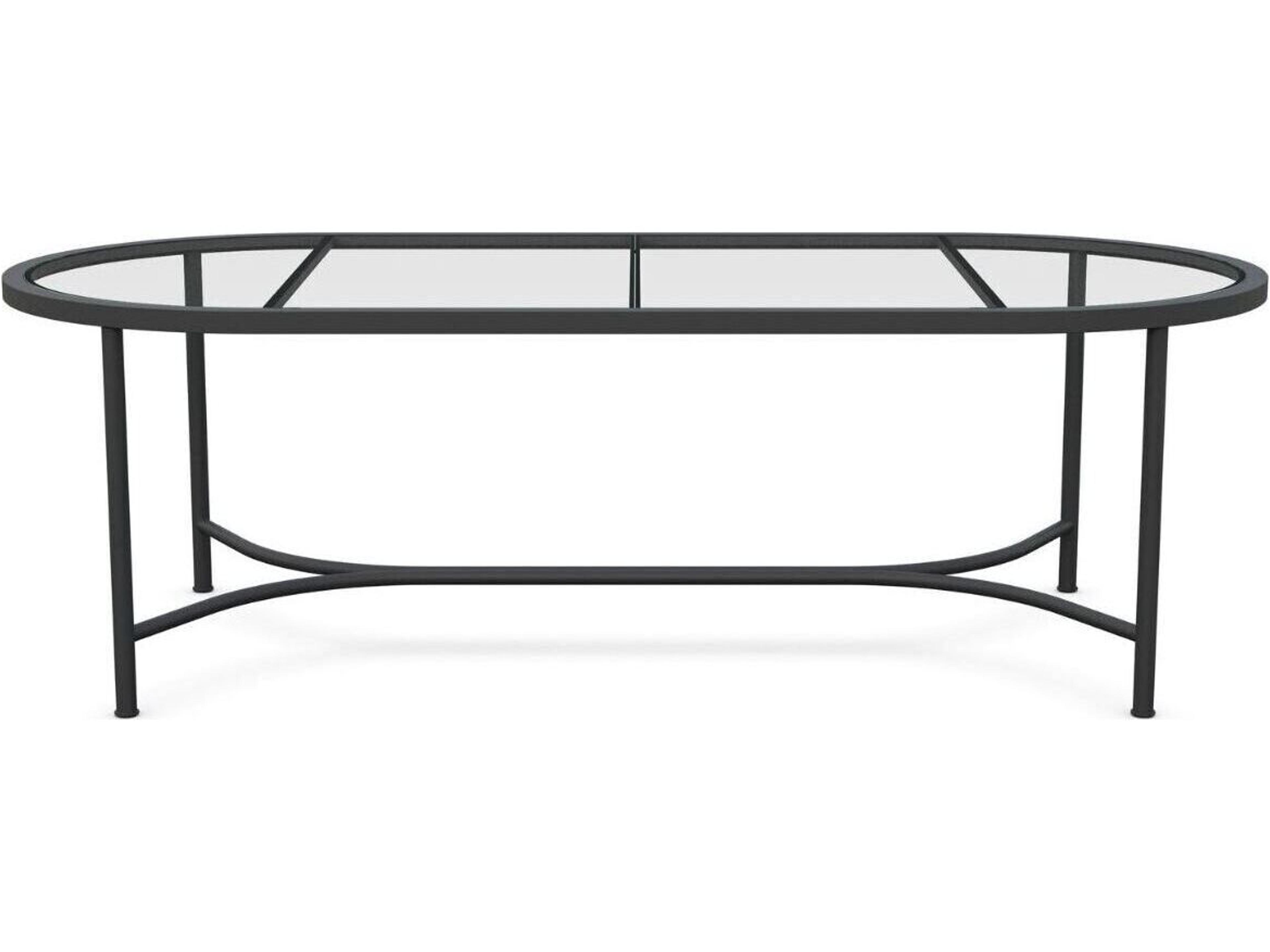 Azzurro Living Athens 96" Oval Dining Table Wrought Iron Table Base Only