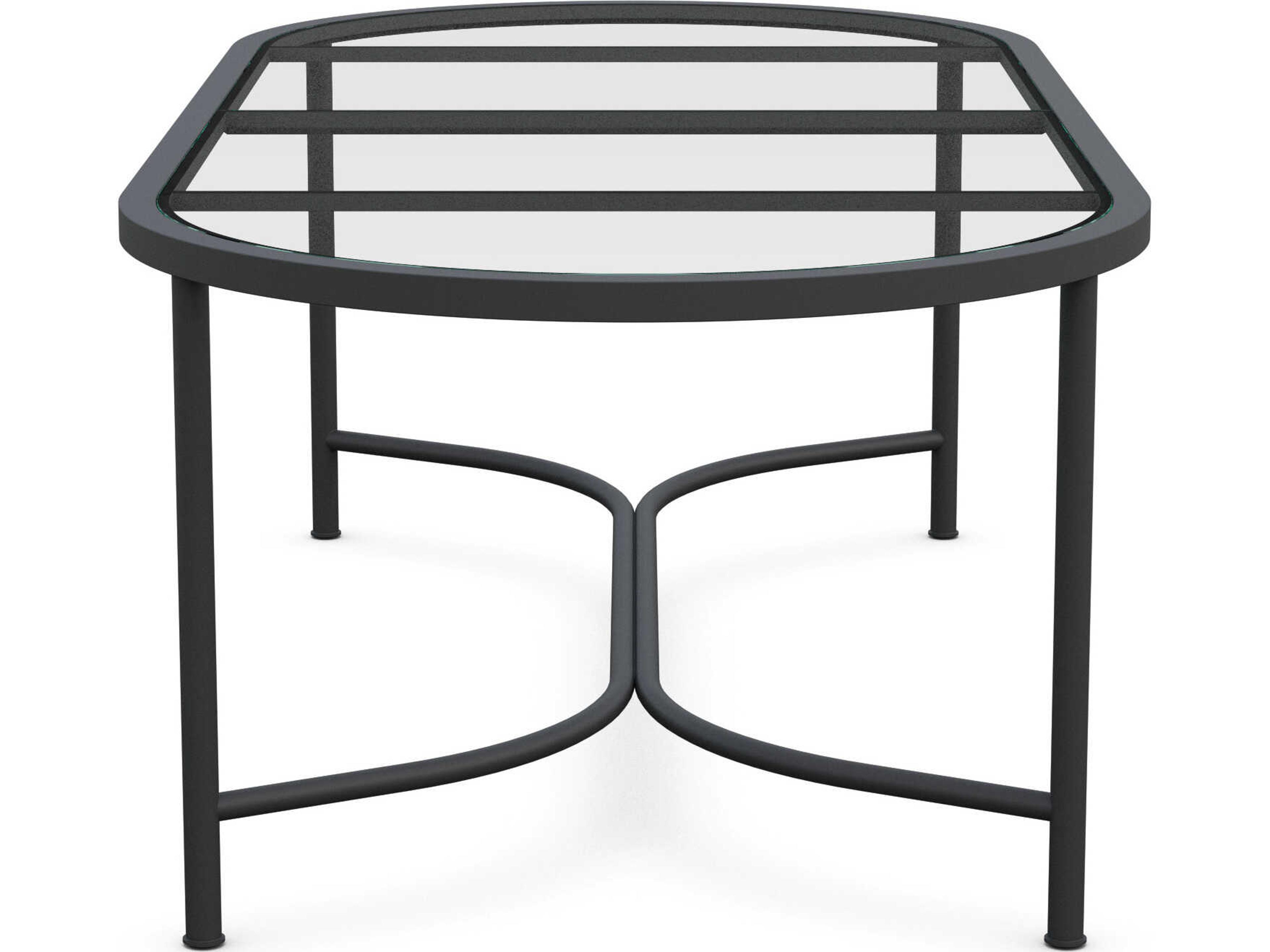 Azzurro Living Athens Noir Wrought Iron Oval Dining Table