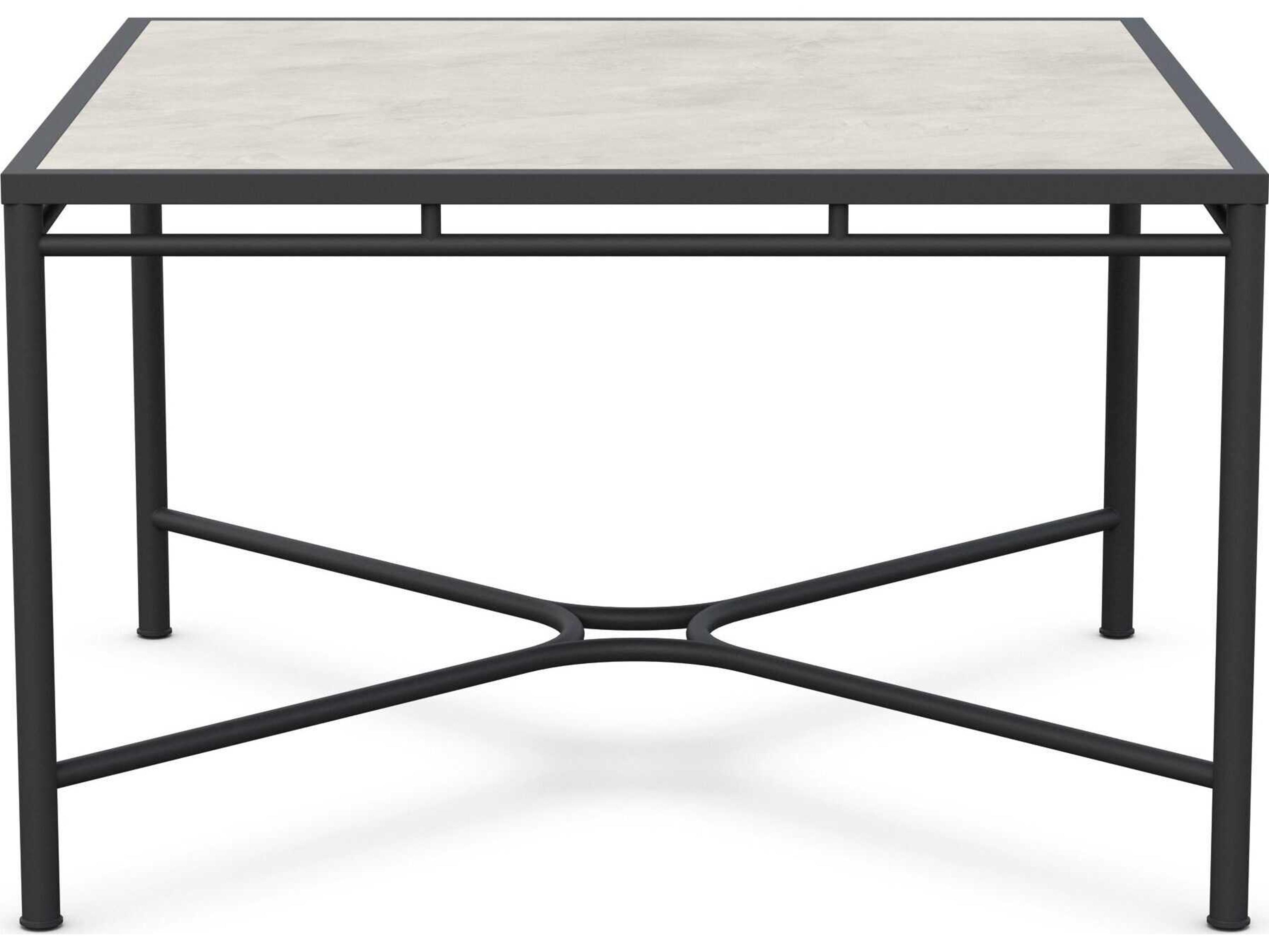 Azzurro Living Athens Noir Wrought Iron Square Dining Table