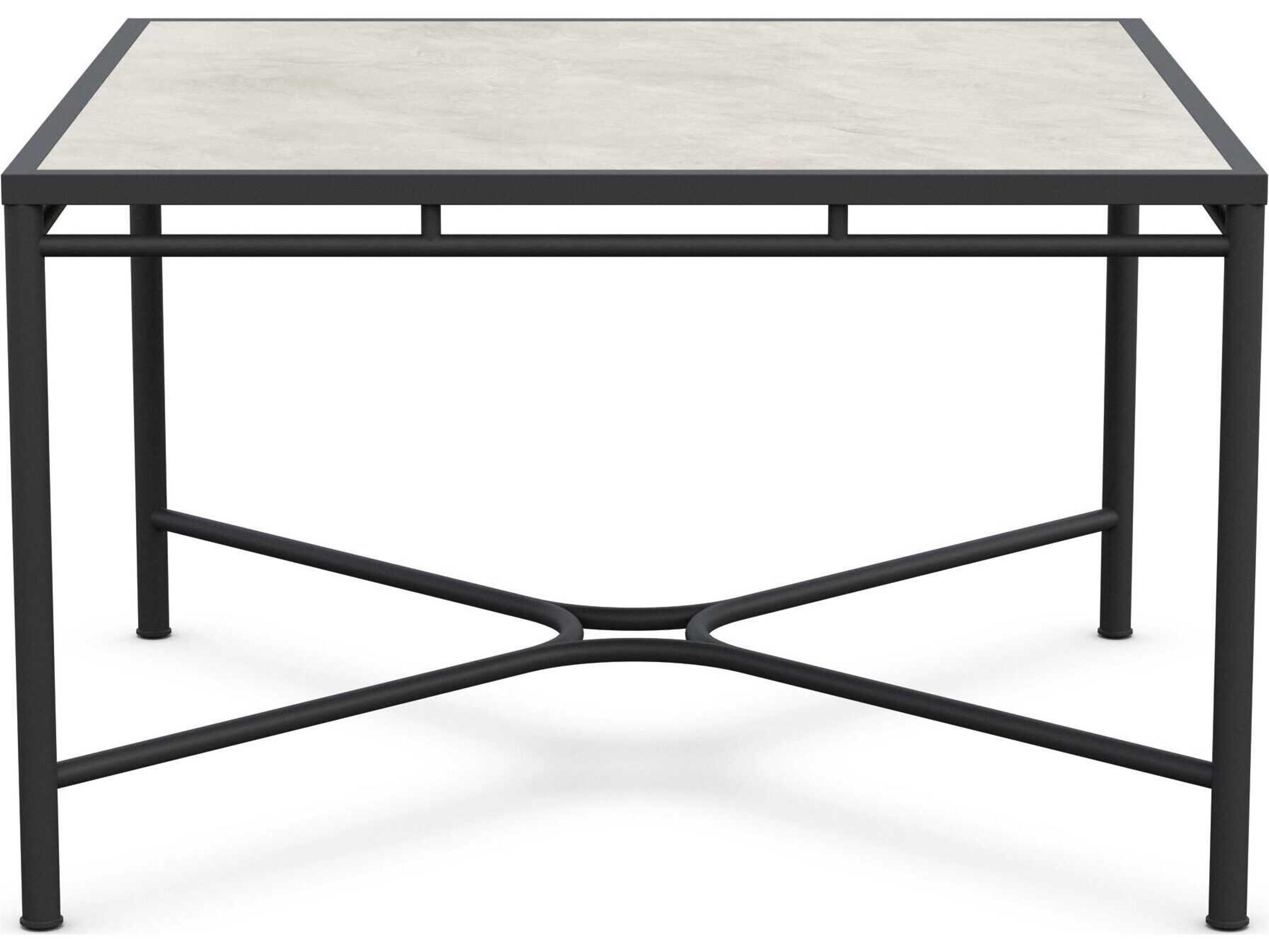 Azzurro Living Athens Noir Wrought Iron Square Dining Table