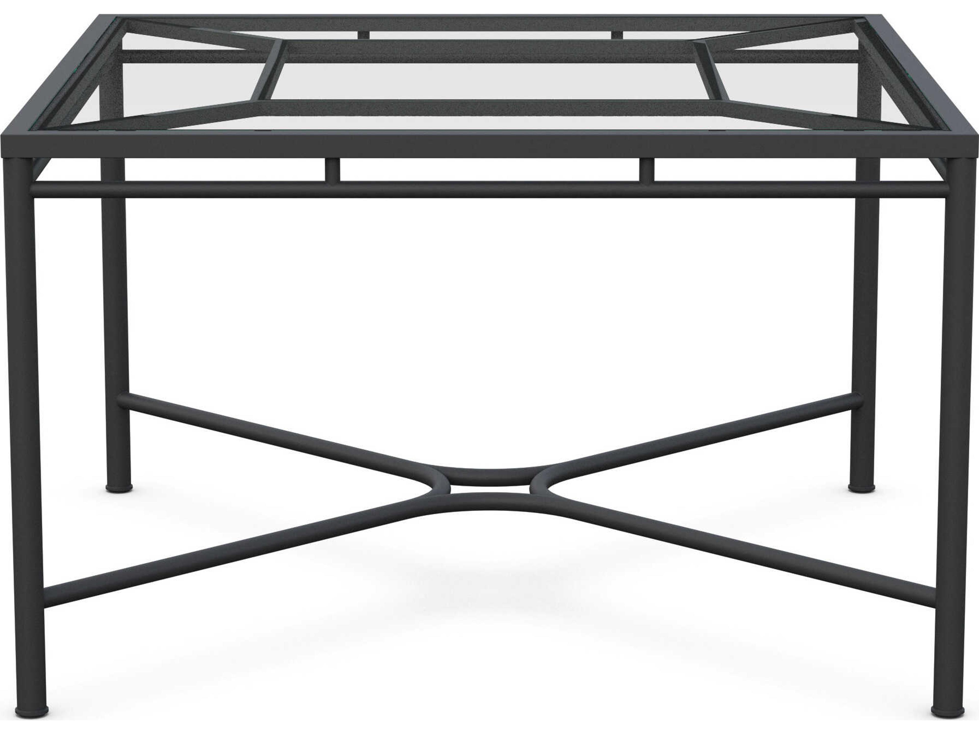 Azzurro Living Athens Noir Wrought Iron Square Dining Table