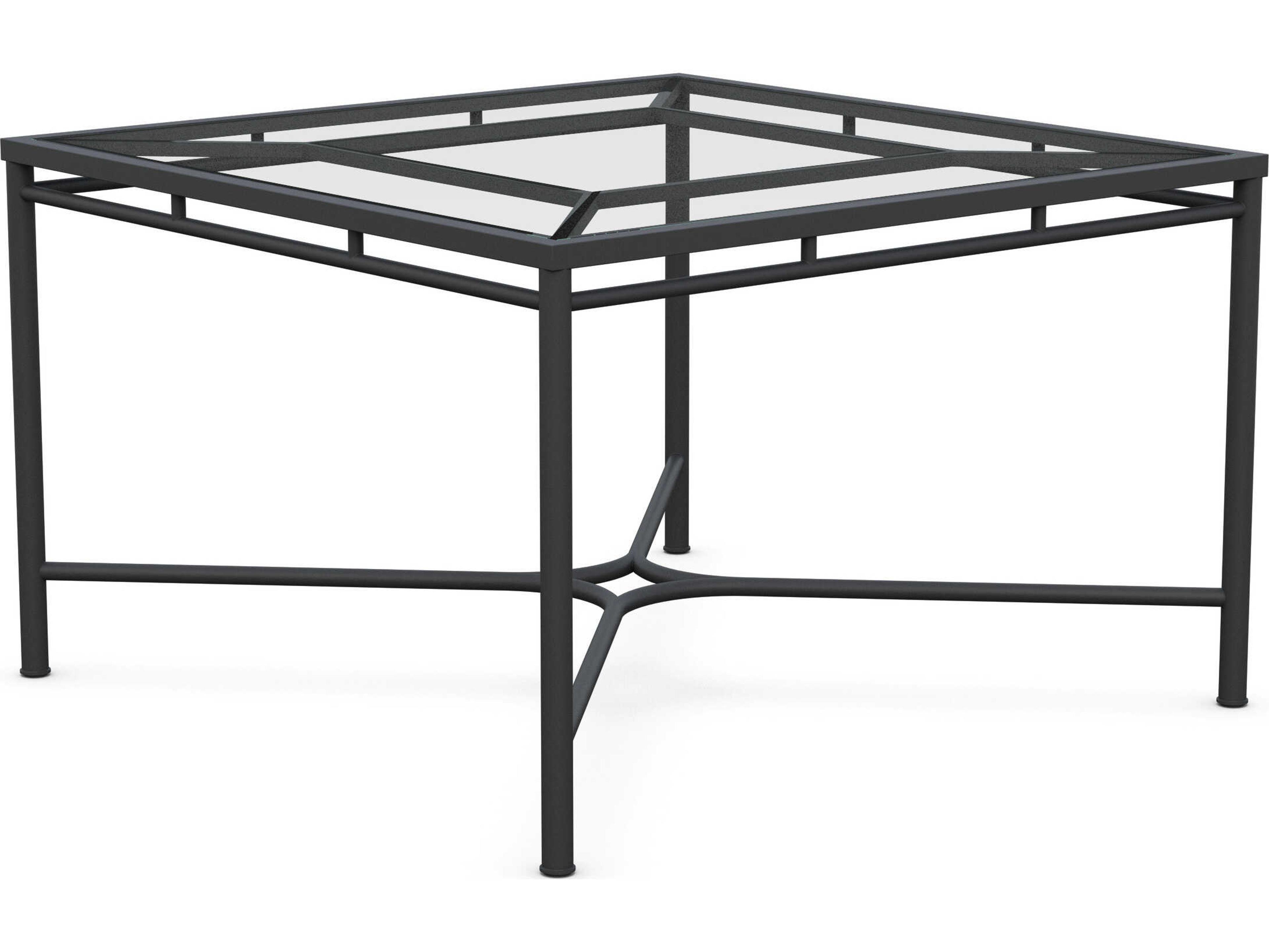 Azzurro Living Athens Noir Wrought Iron Square Dining Table