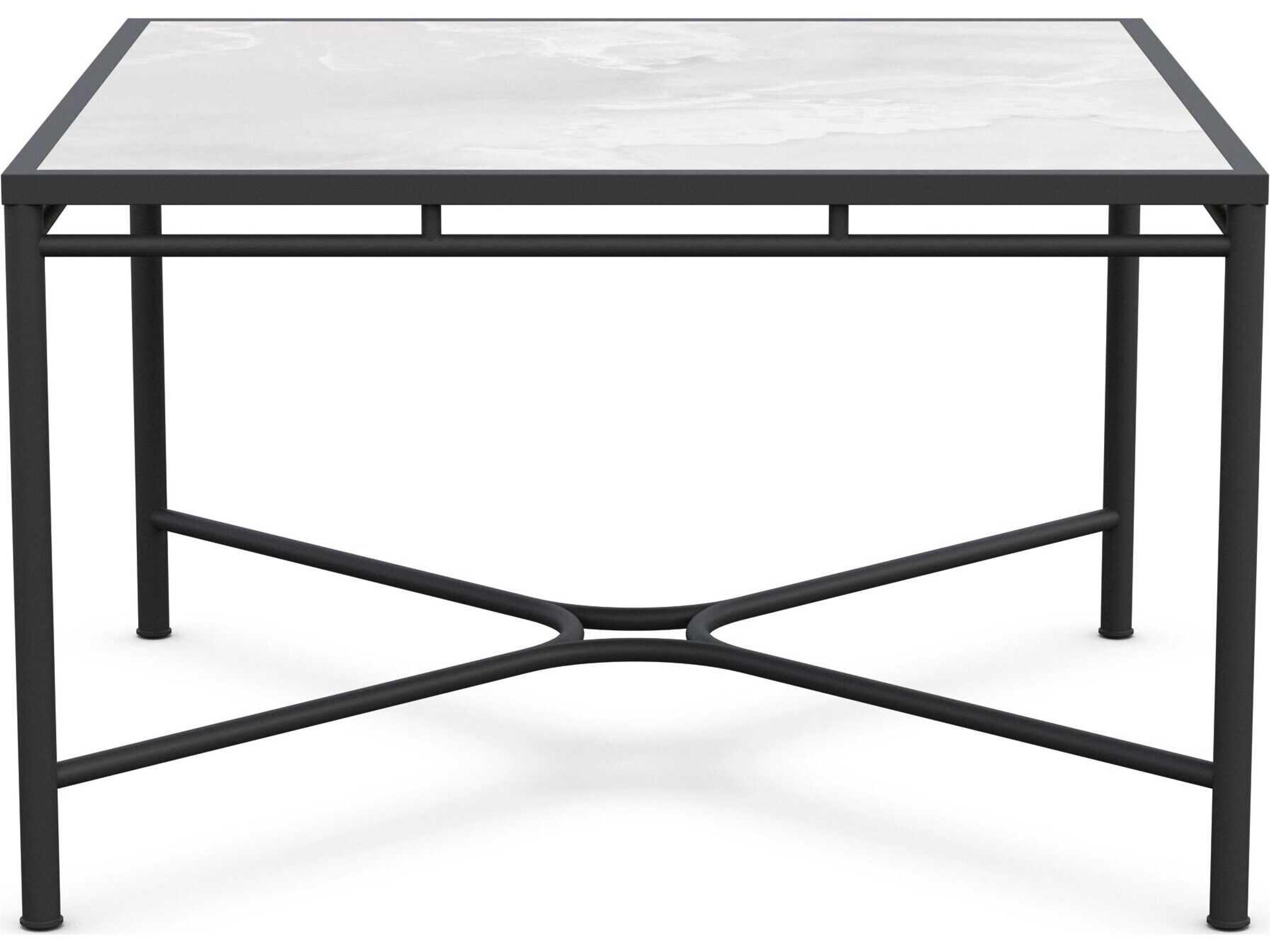 Azzurro Living Athens Noir Wrought Iron Square Dining Table