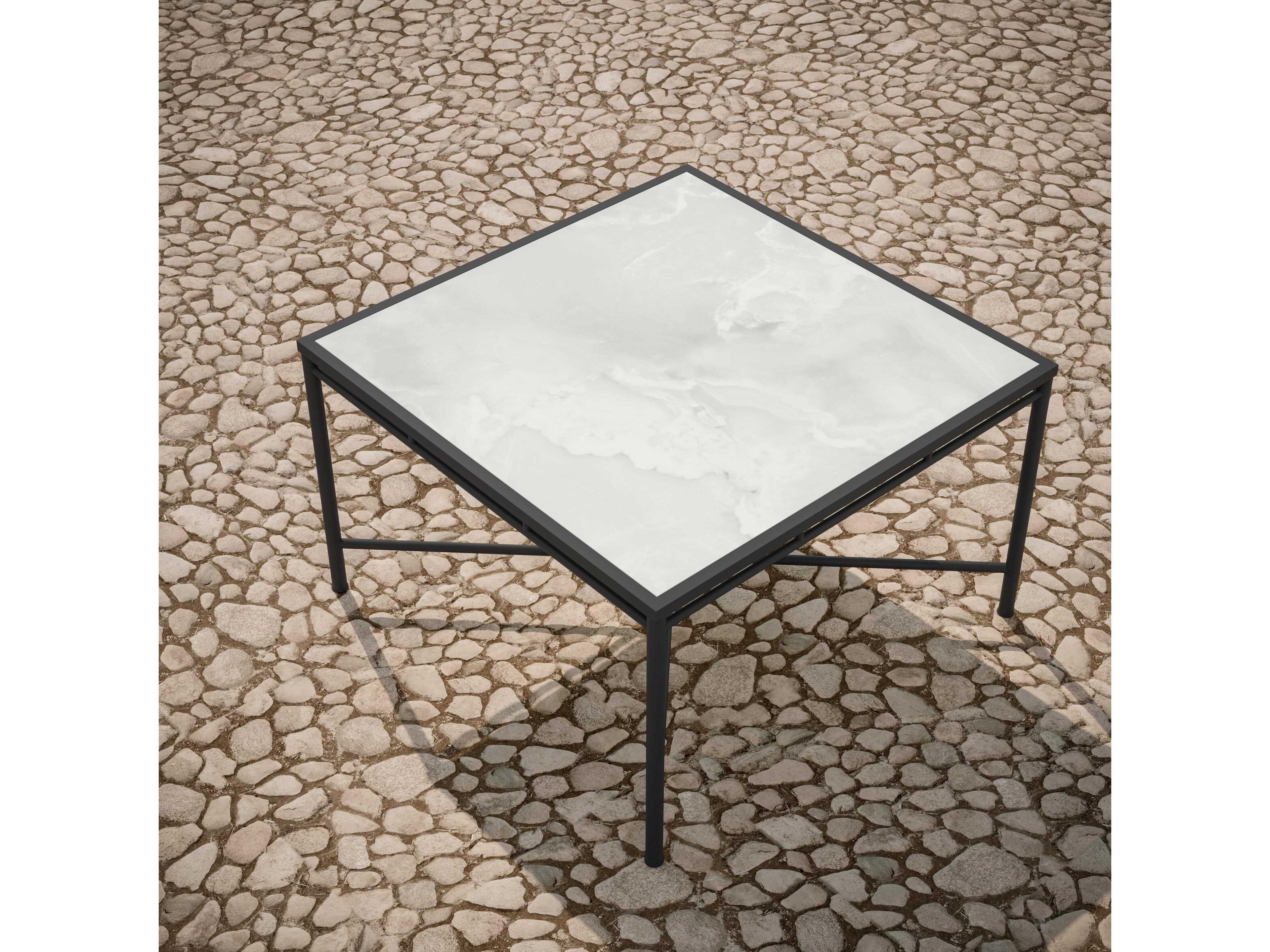 Azzurro Living Athens Noir Wrought Iron Square Dining Table