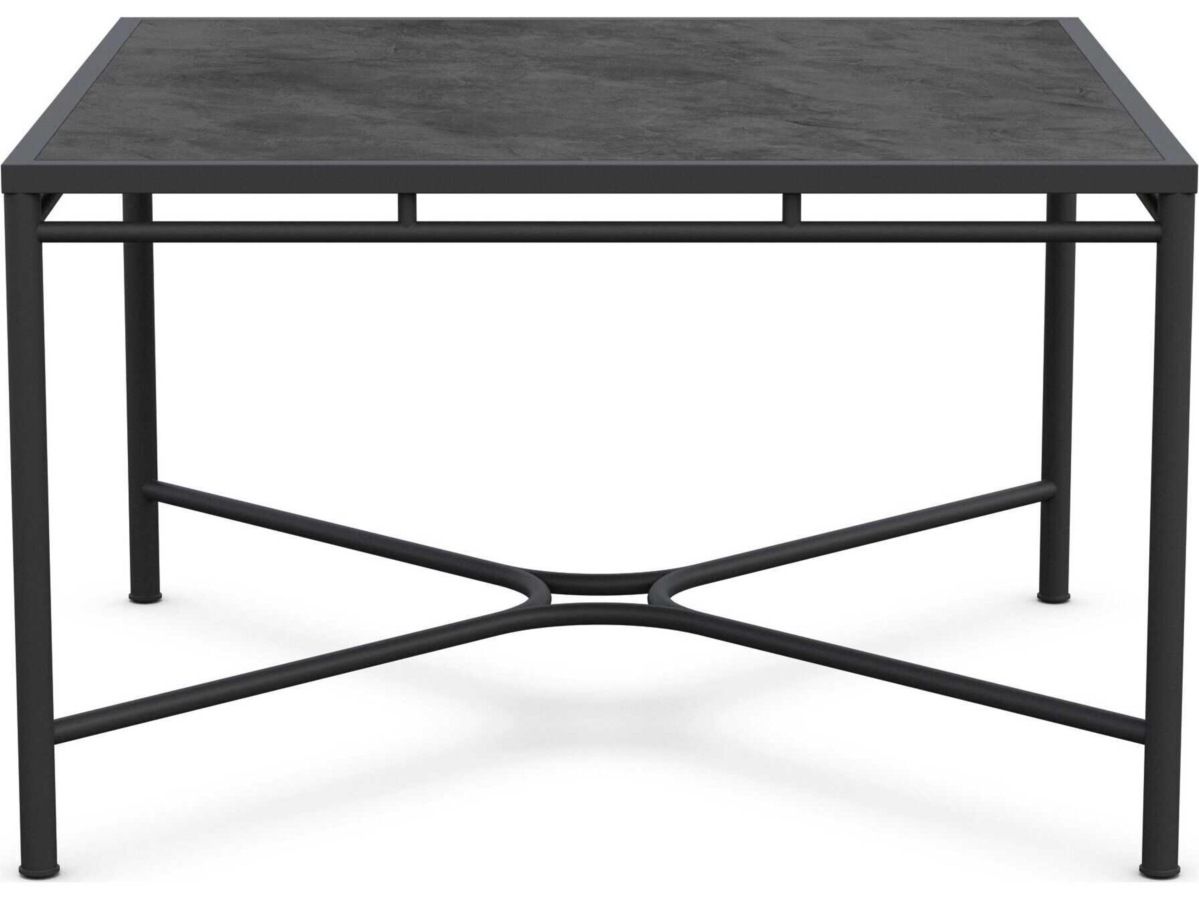 Azzurro Living Athens Noir Wrought Iron Square Dining Table