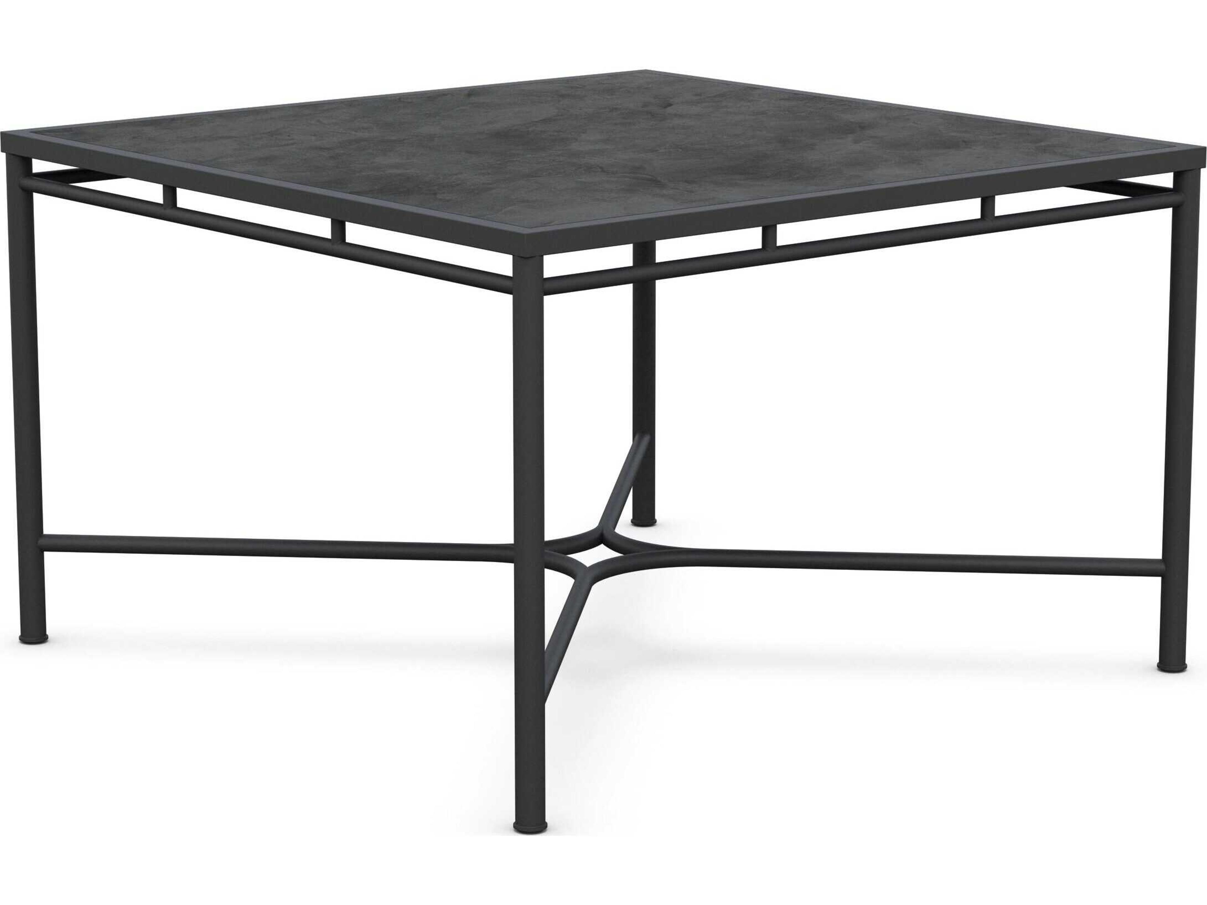 Azzurro Living Athens Noir Wrought Iron Square Dining Table