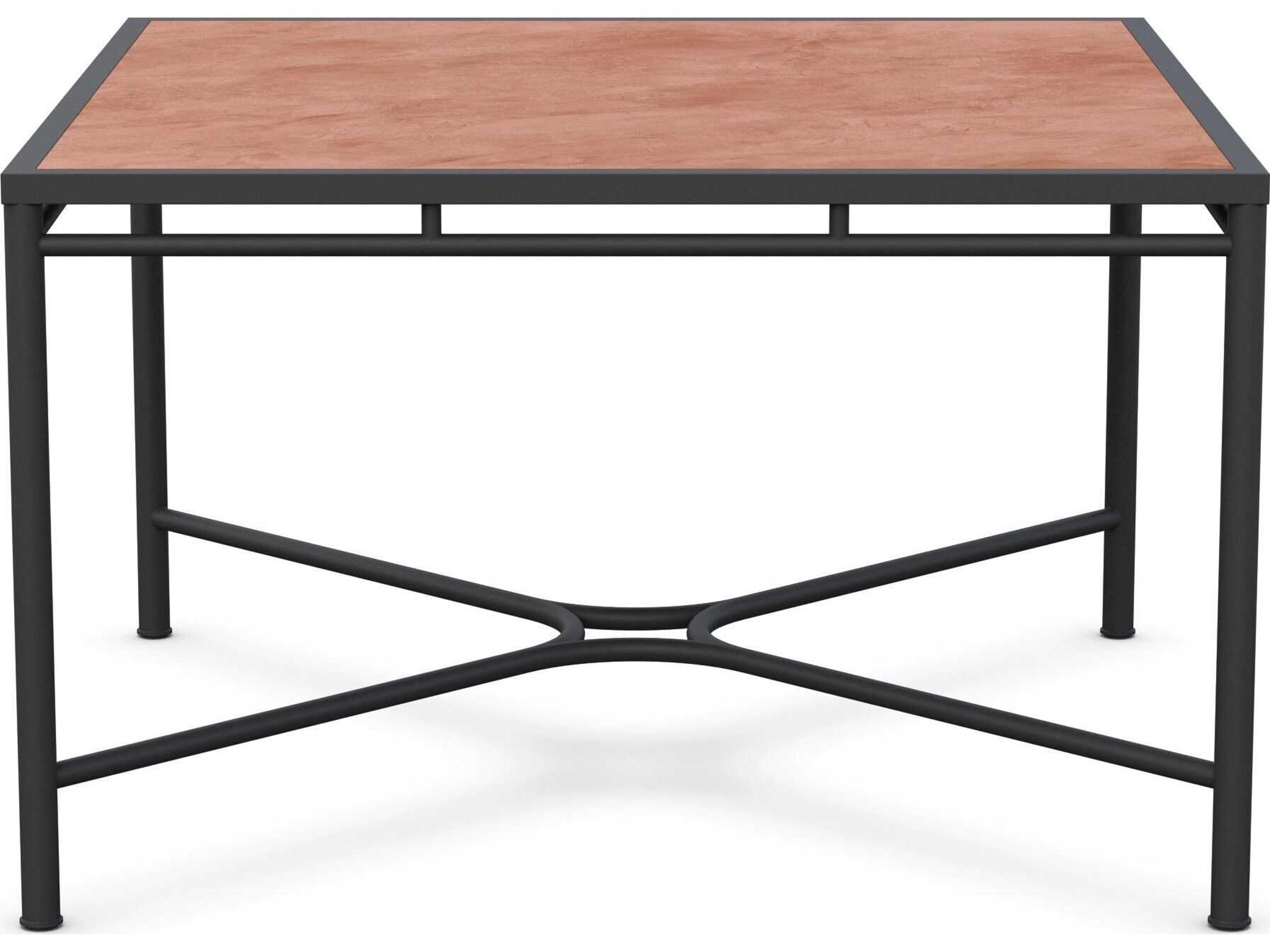 Azzurro Living Athens Noir Wrought Iron Square Dining Table