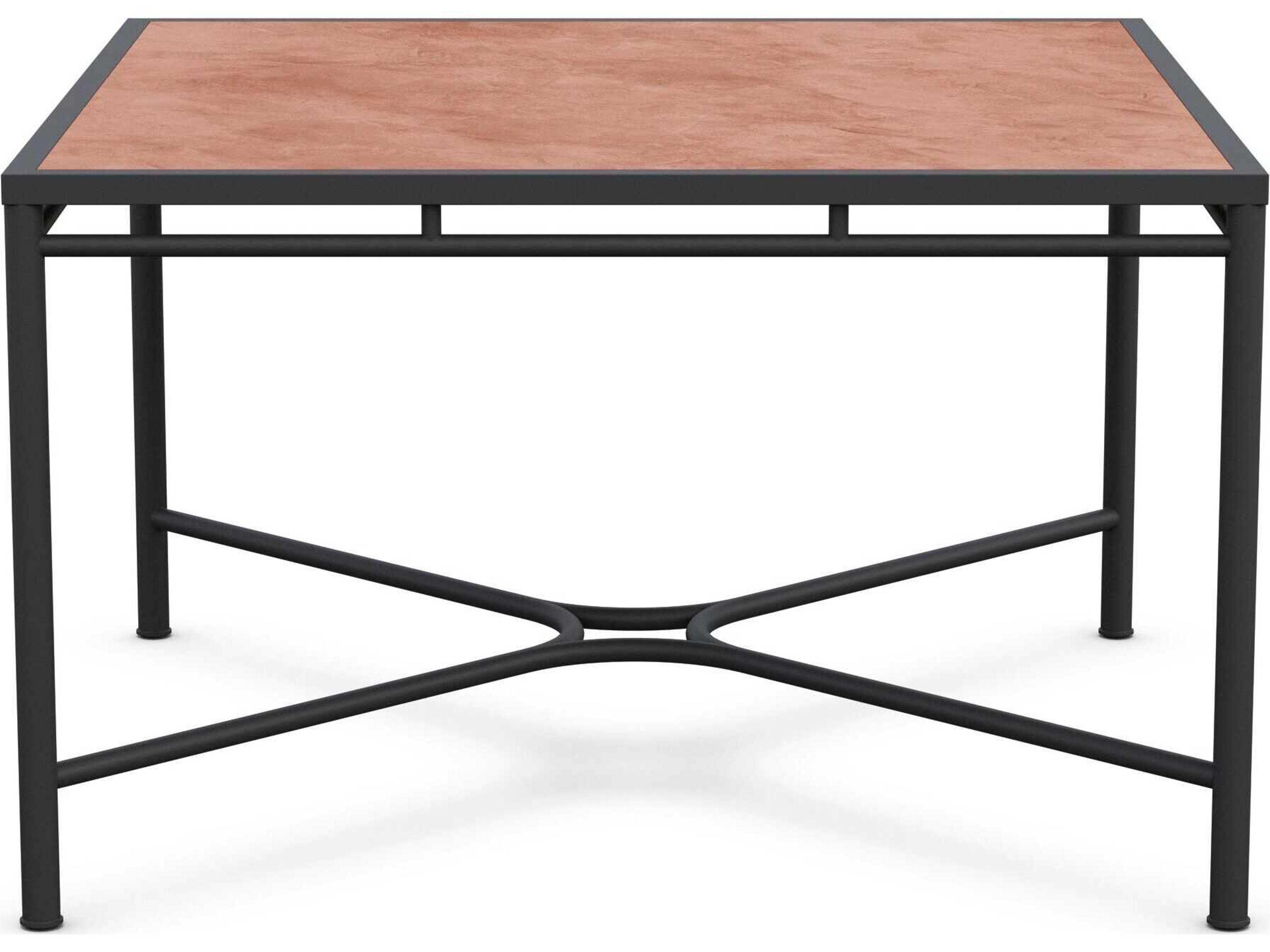 Azzurro Living Athens Noir Wrought Iron Square Dining Table