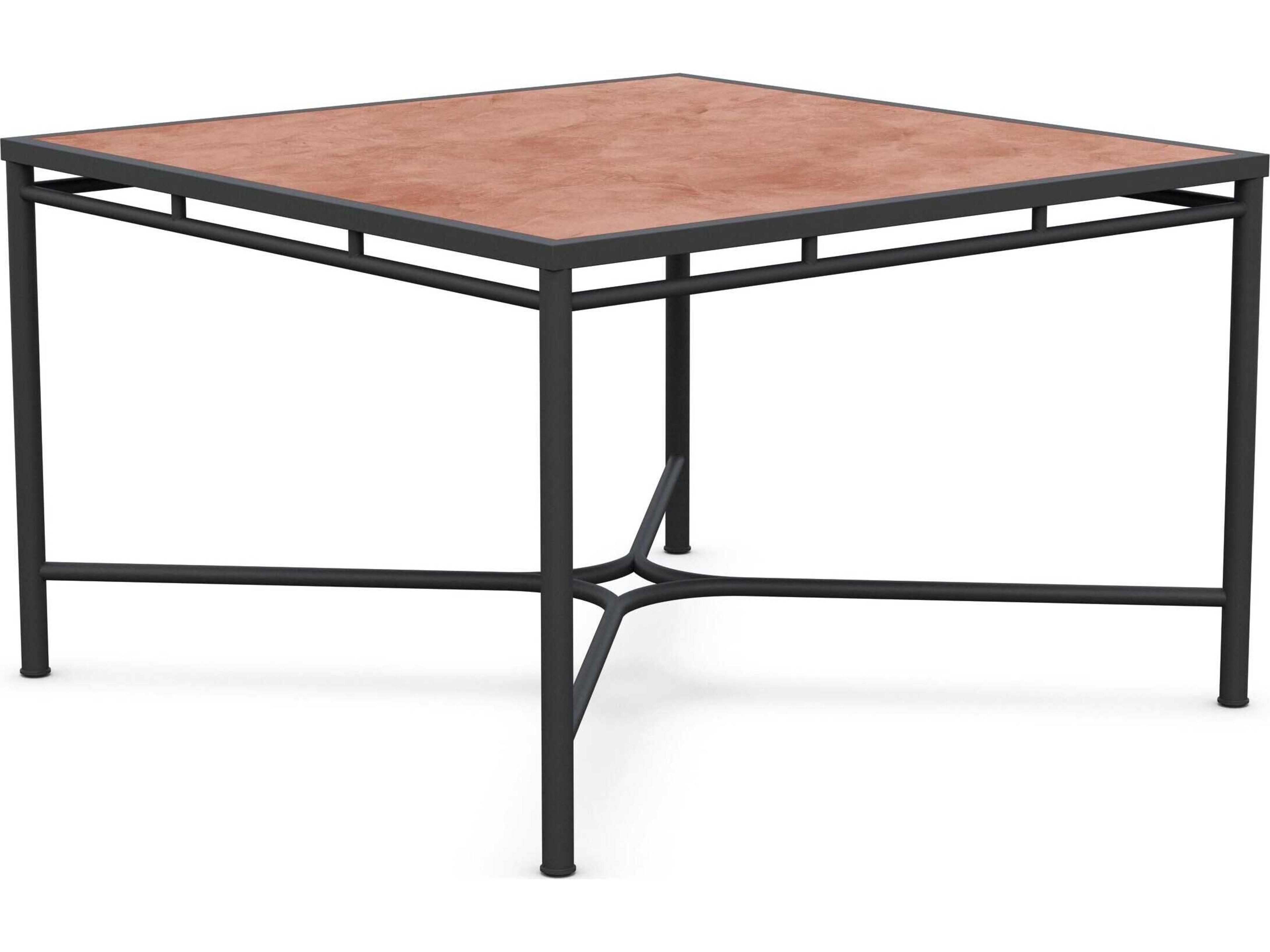 Azzurro Living Athens Noir Wrought Iron Square Dining Table