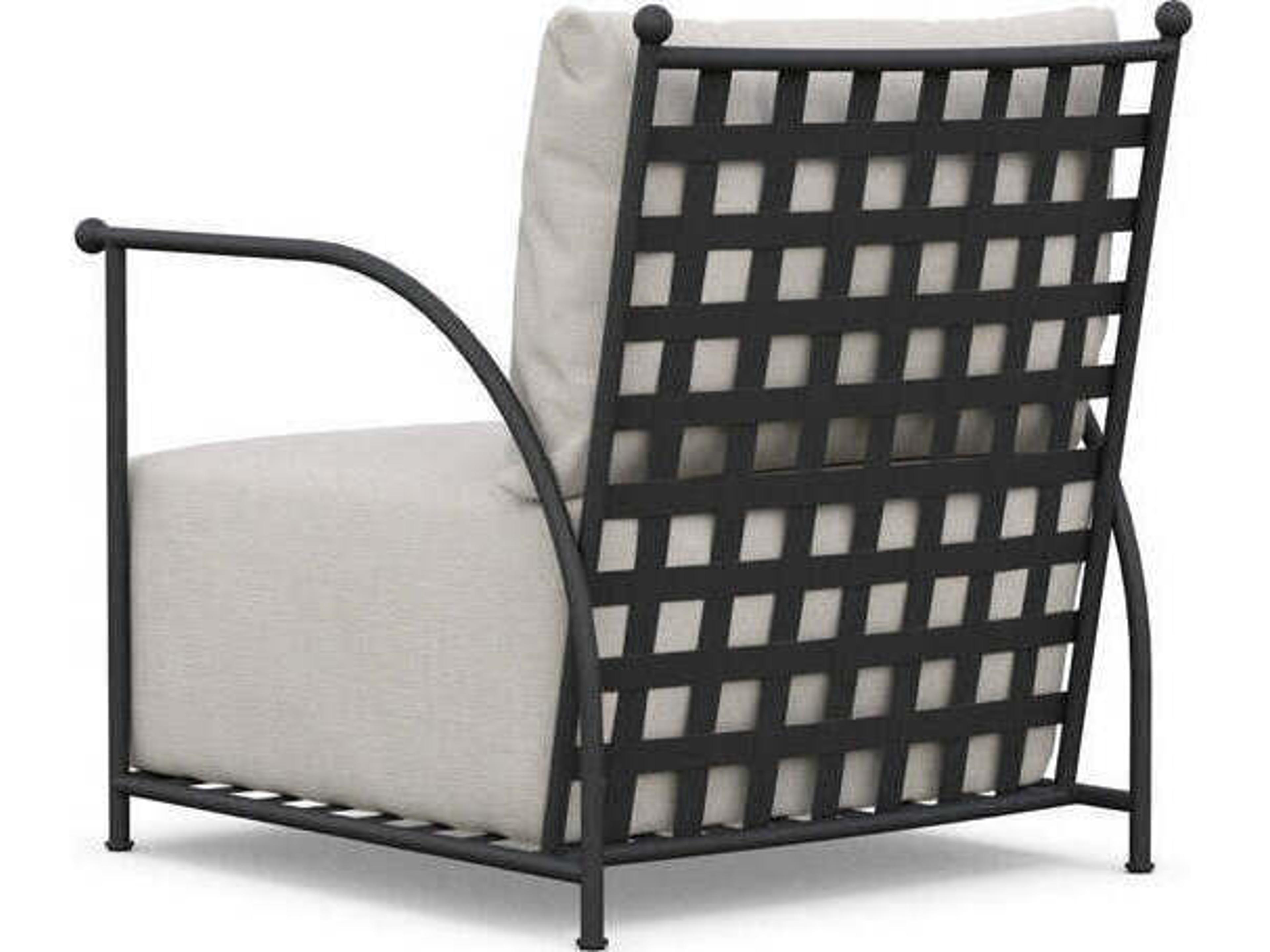 Azzurro Living Athens Wrought Iron Cushion Lounge Chair