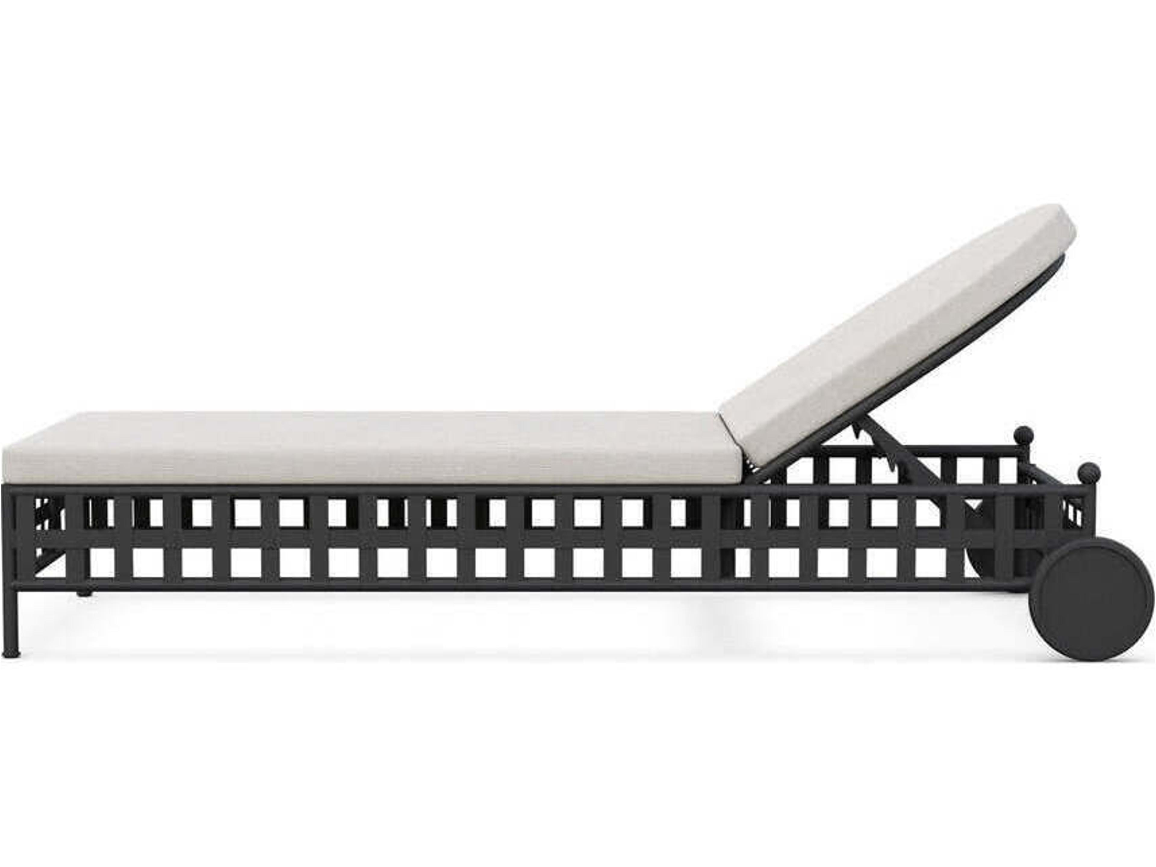 Azzurro Living Athens Wrought Iron Cushion Chaise Lounge