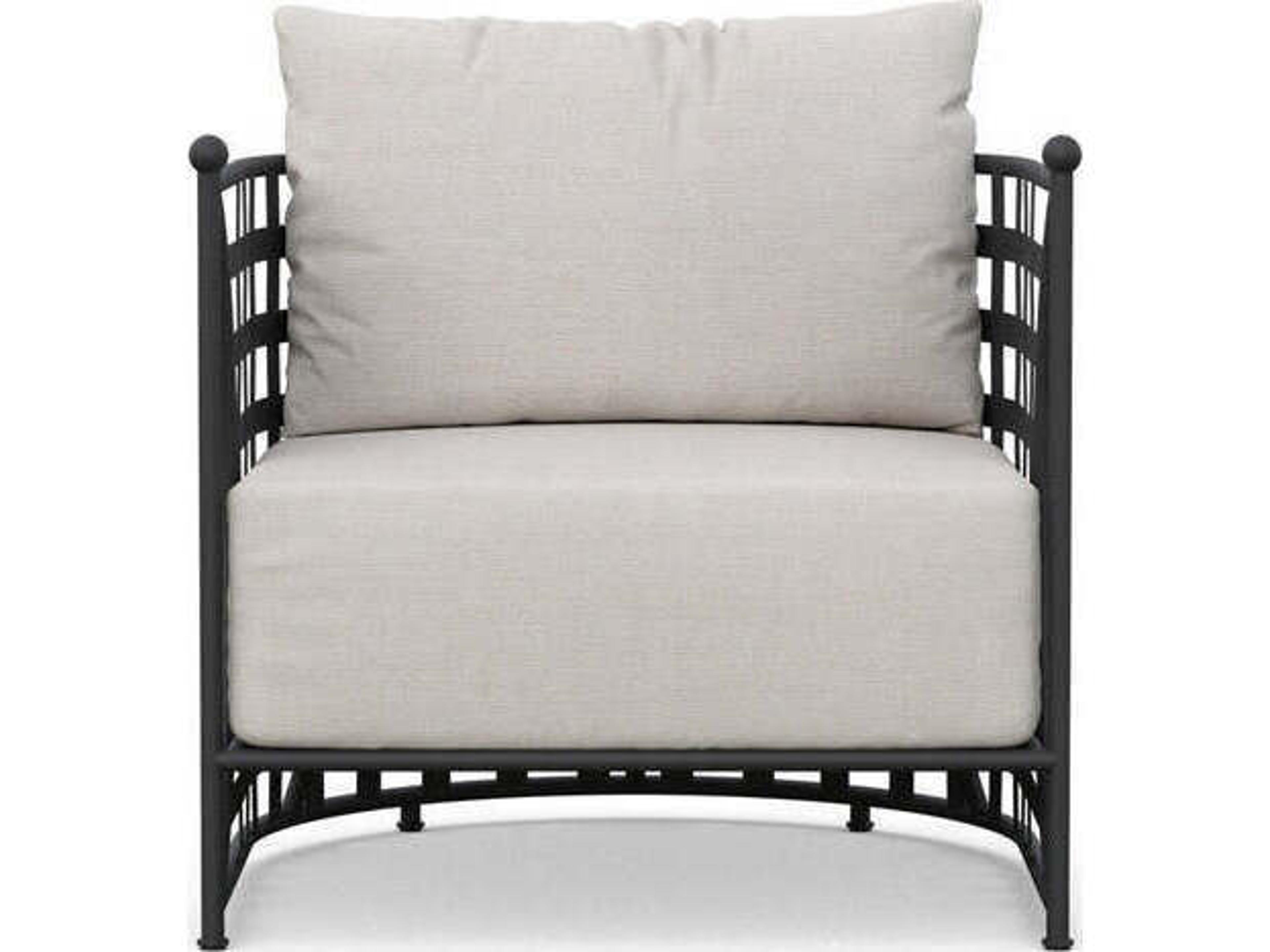 Azzurro Living Athens Wrought Iron Cushion Lounge Chair