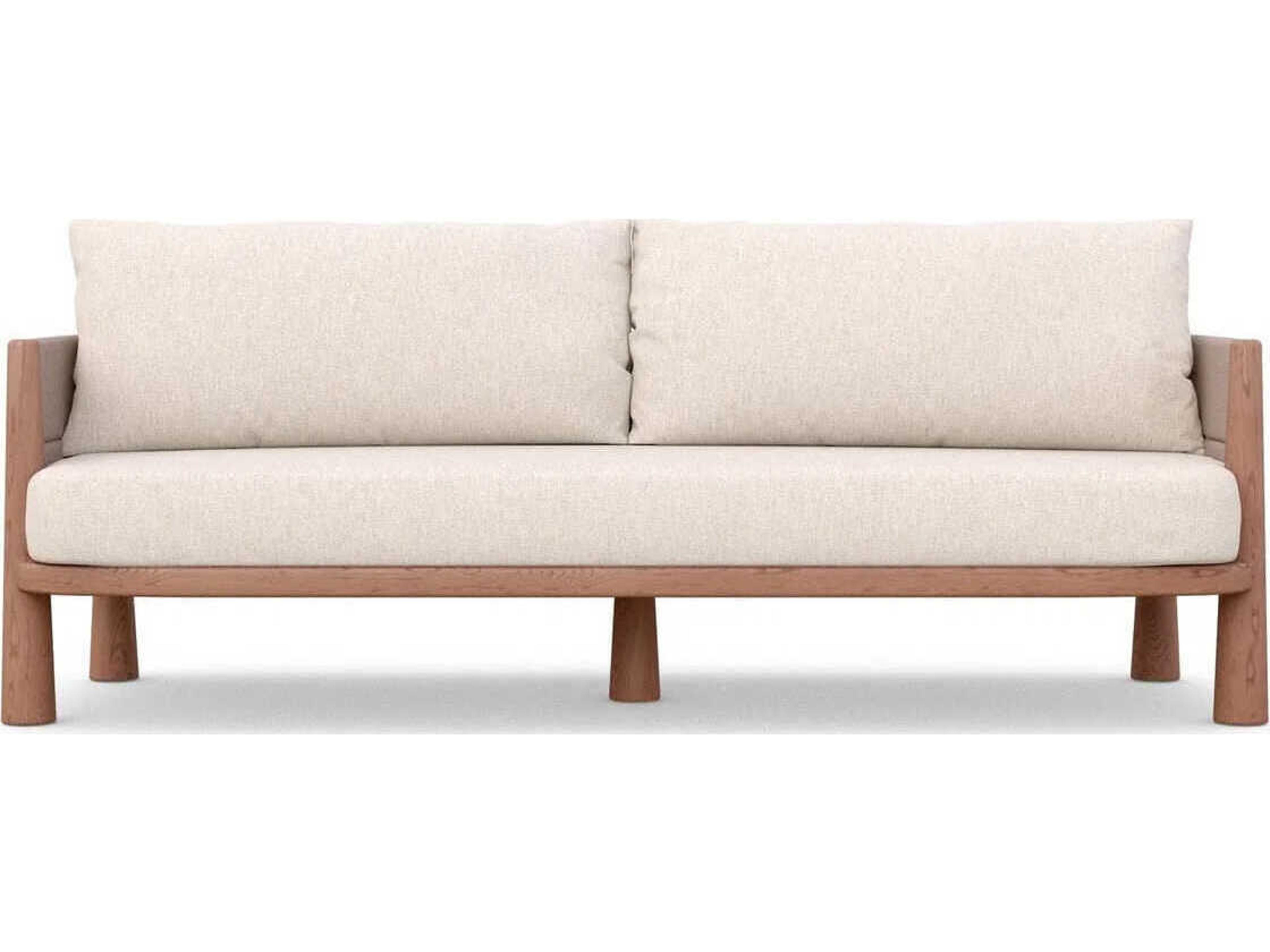 Azzurro Living Biscayne Natural Teak Cushion Sofa
