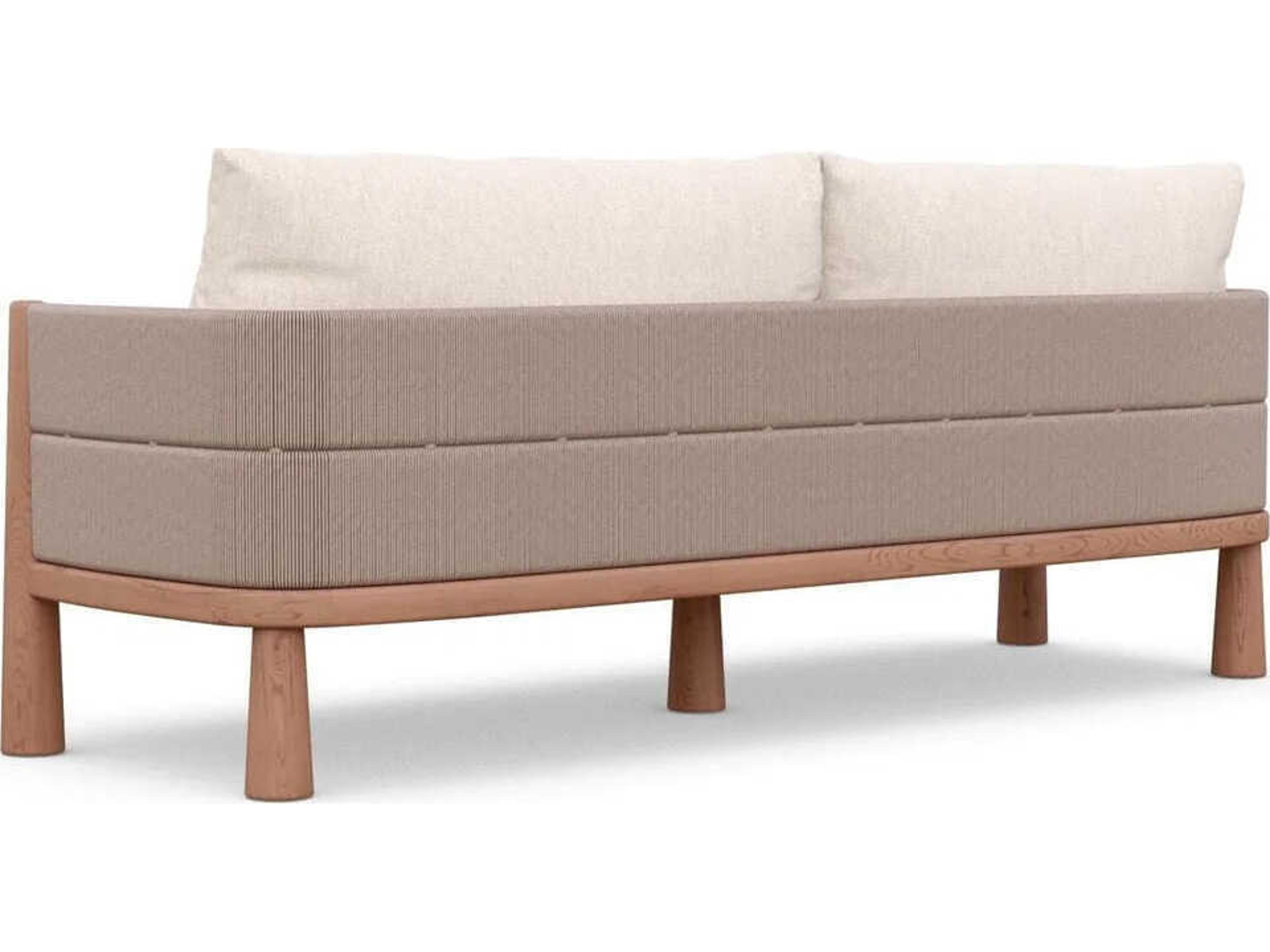 Azzurro Living Biscayne Natural Teak Cushion Sofa