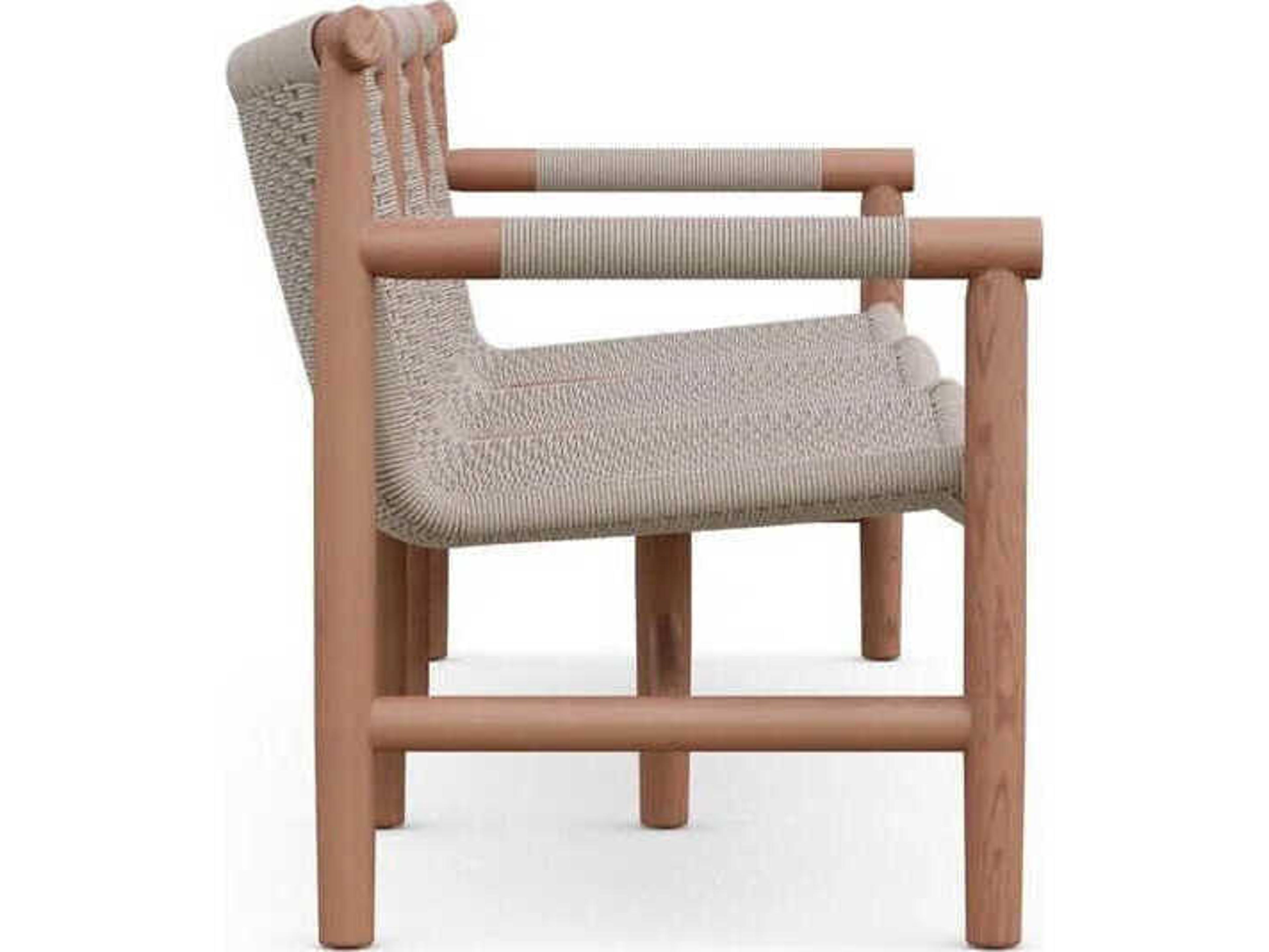 Azzurro Living Boca Natural Teak Rope Sofa