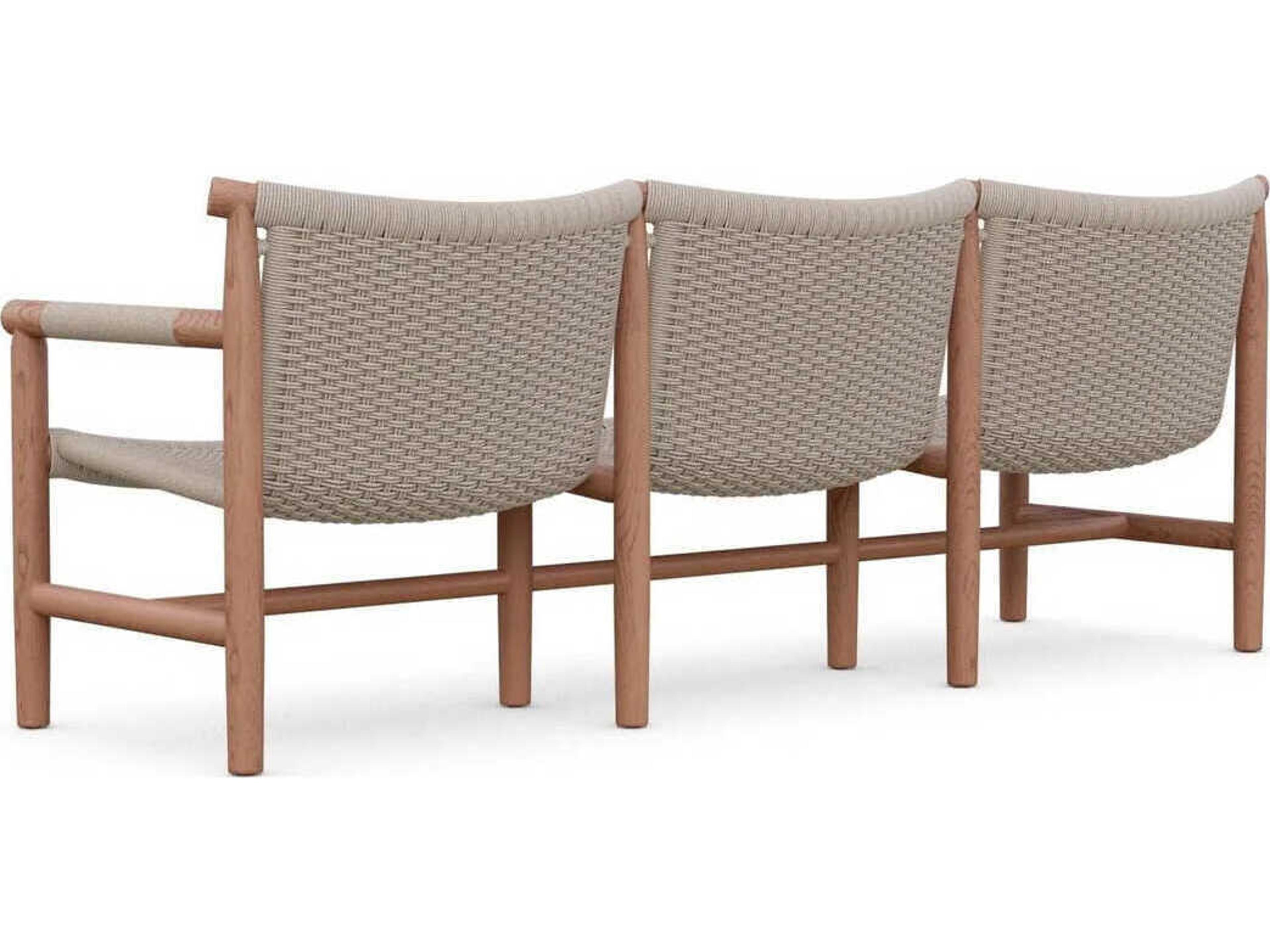 Azzurro Living Boca Natural Teak Rope Sofa