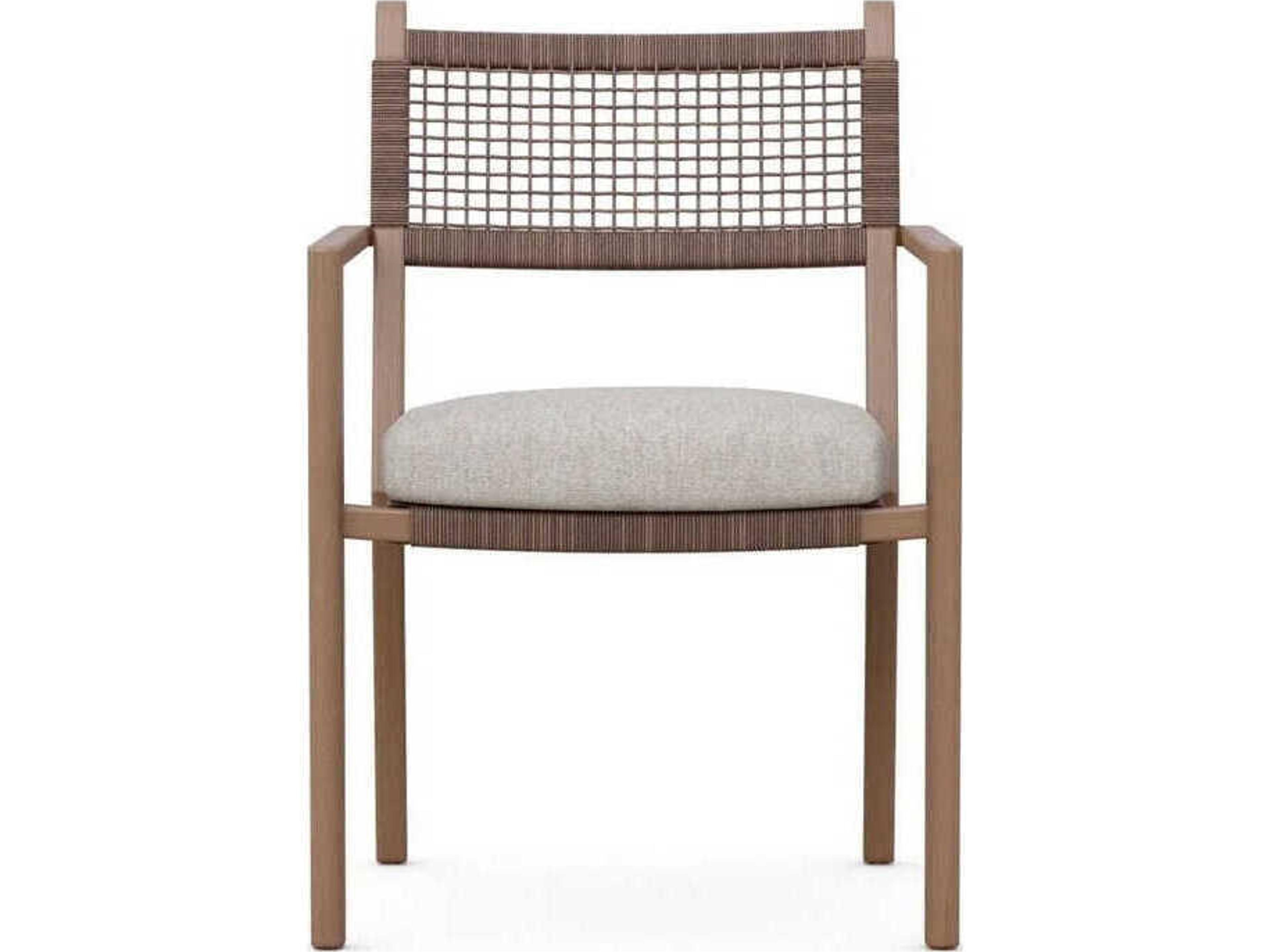 Azzurro Living Bozeman Barkaluwood Wicker Cushion Dining Chair Set of 4