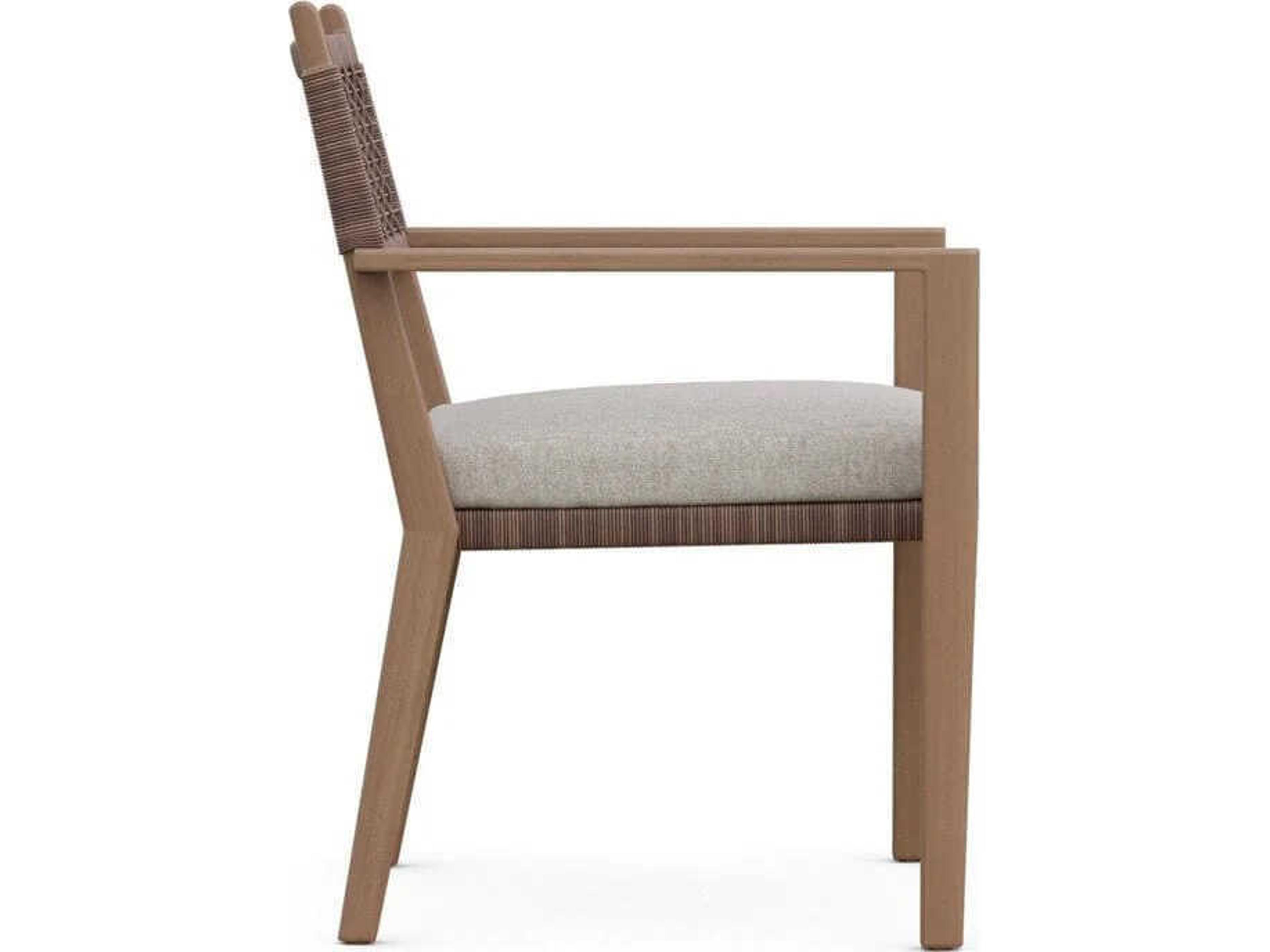 Azzurro Living Bozeman Barkaluwood Wicker Cushion Dining Chair Set of 4