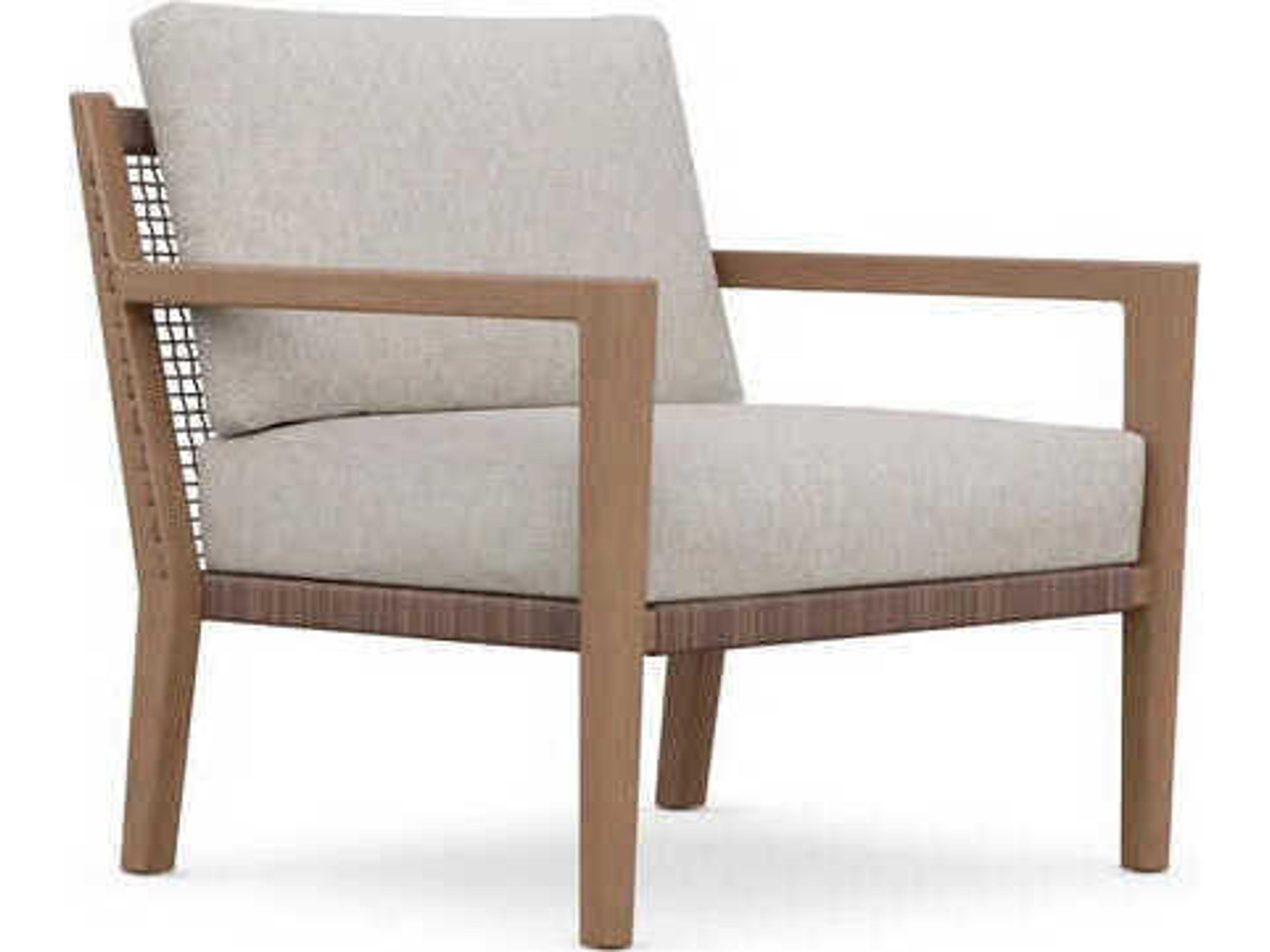 Bozeman Barkaluwood Wood Cushion Lounge Chair