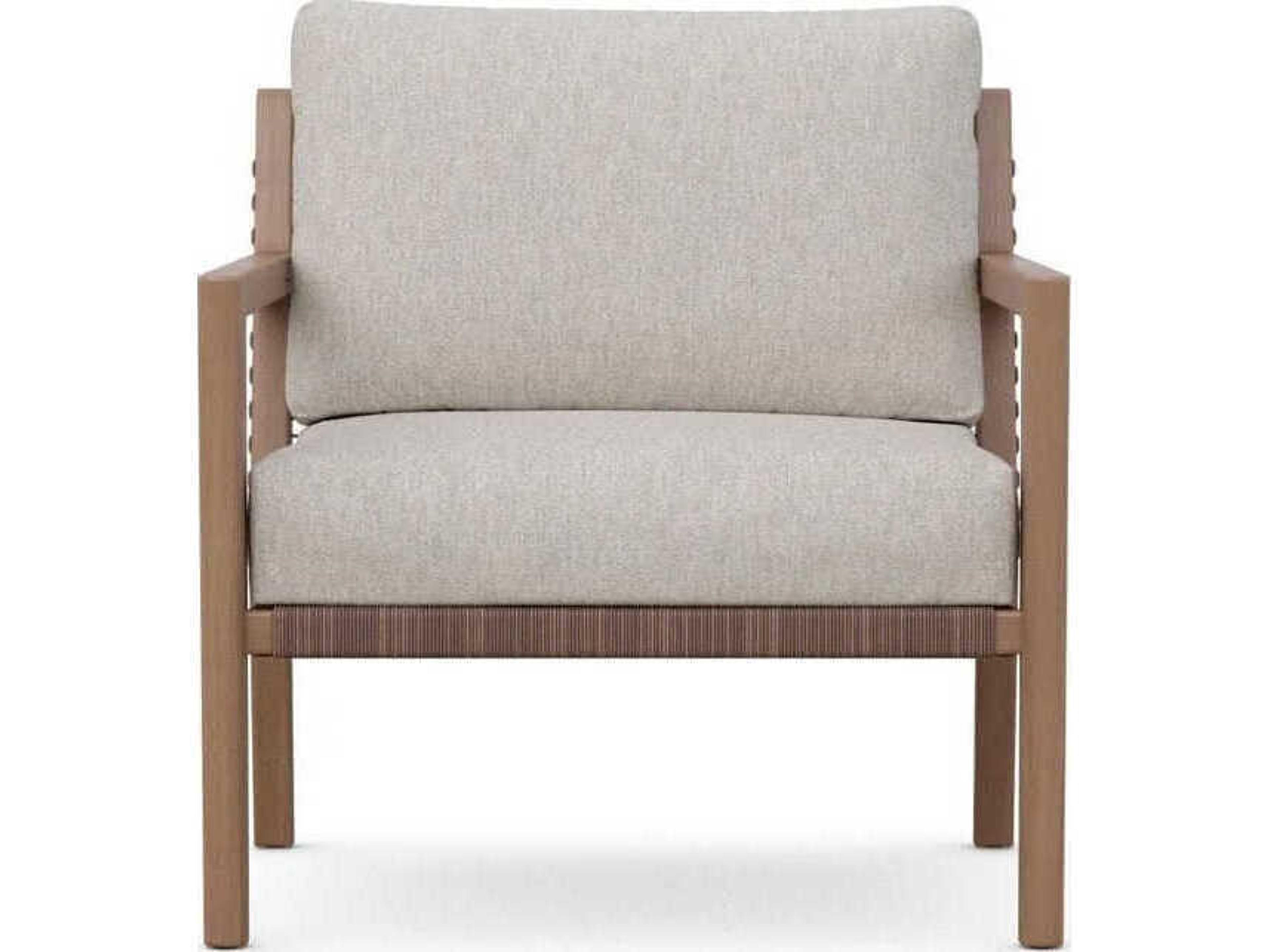 Azzurro Living Bozeman Barkaluwood Wood Cushion Lounge Chair