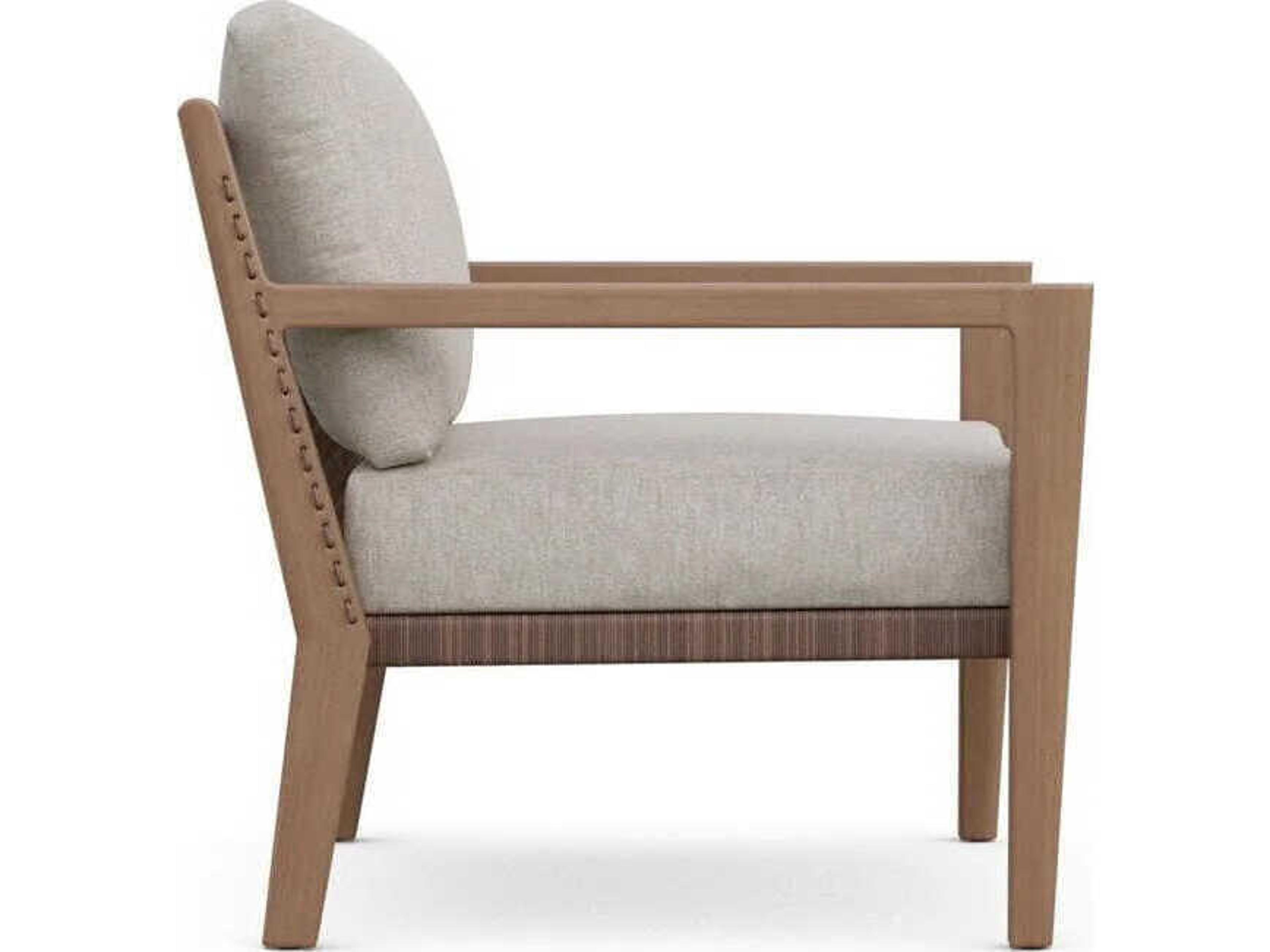 Azzurro Living Bozeman Barkaluwood Wood Cushion Lounge Chair