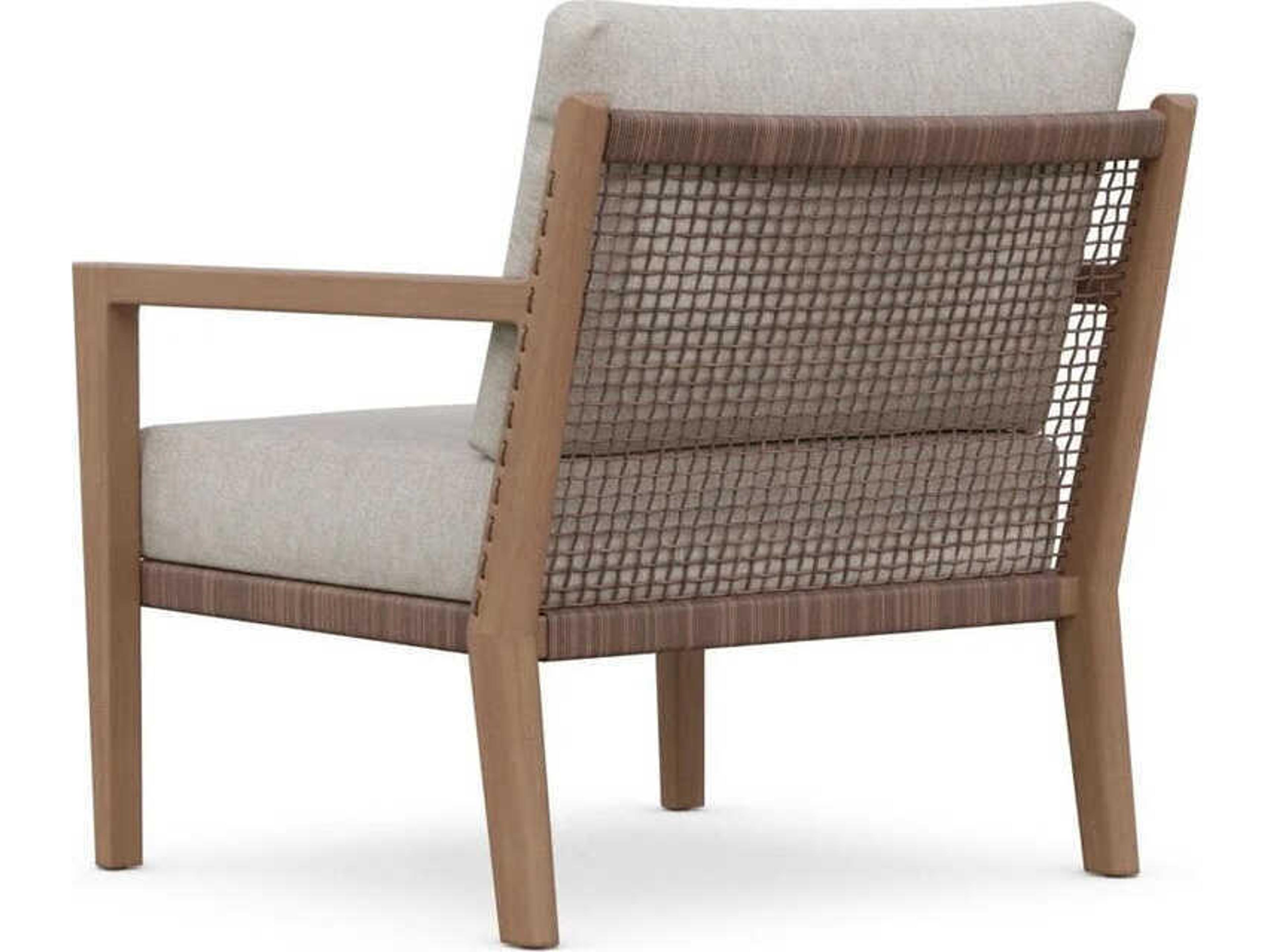 Azzurro Living Bozeman Barkaluwood Wood Cushion Lounge Chair