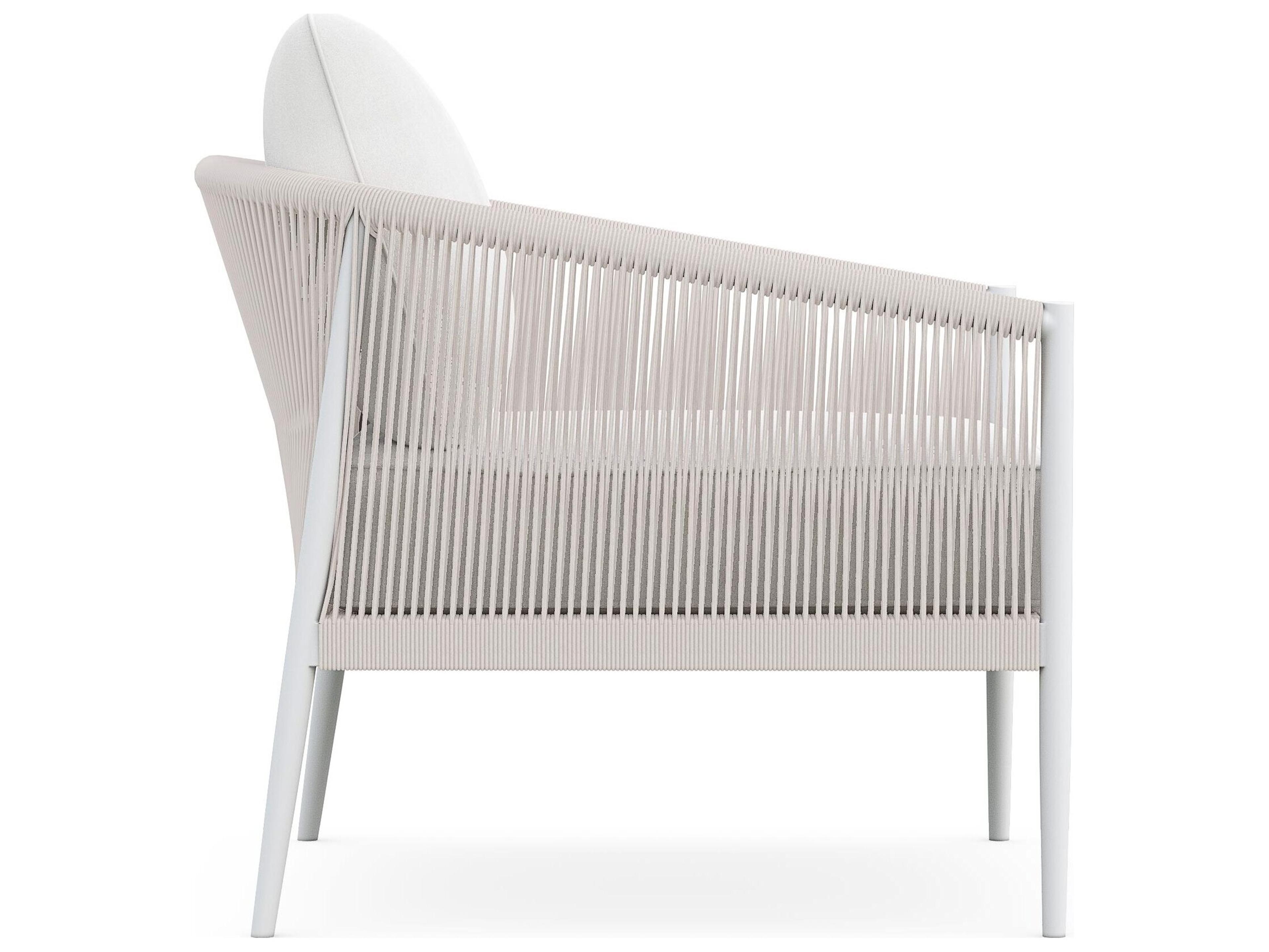 Azzurro Living Catalina Sand All-Weather Rope Lounge with Cloud Cushion