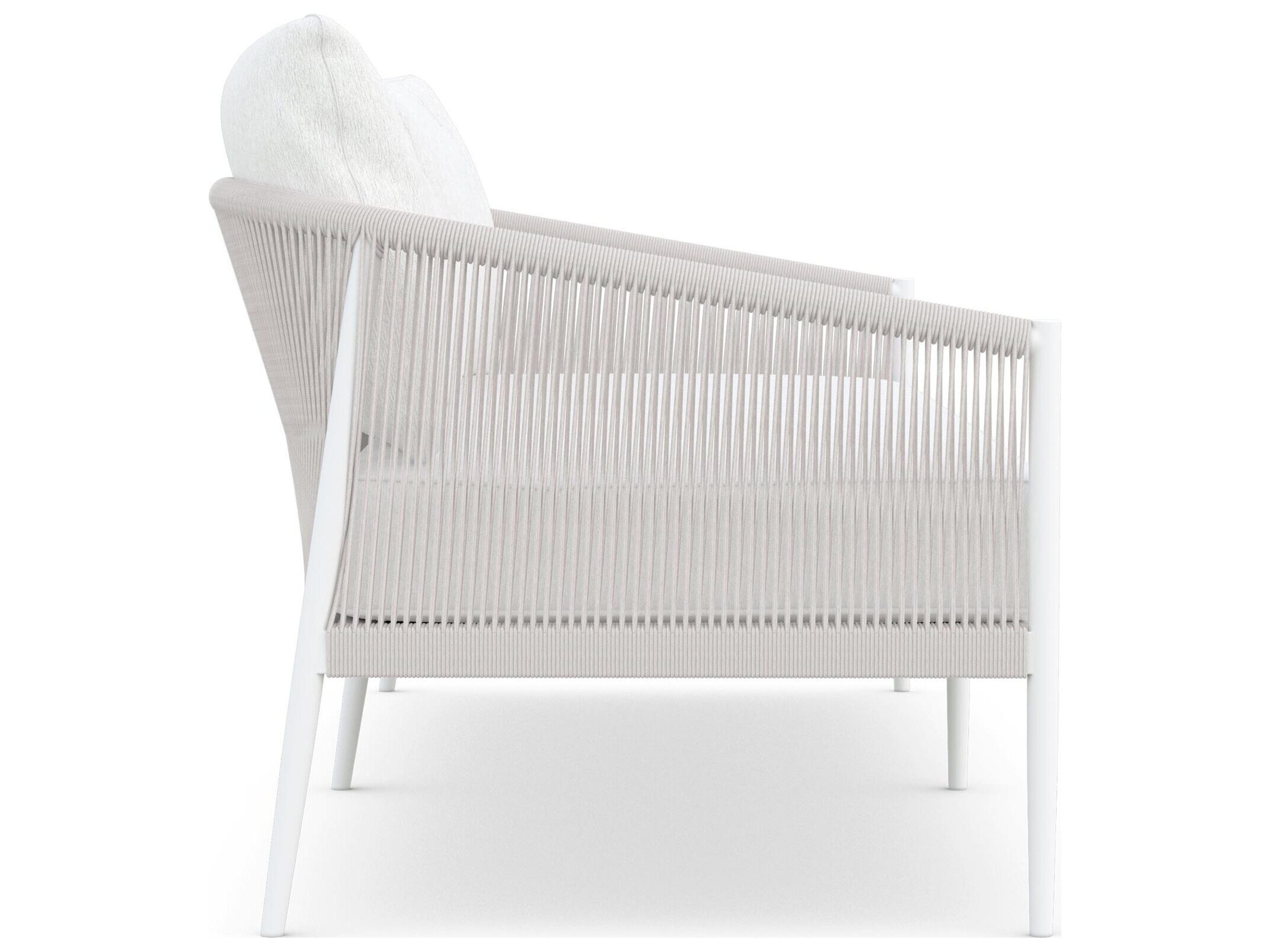 Azzurro Living Catalina Sand All-Weather Rope Outdoor Sofa with Cloud Cushion