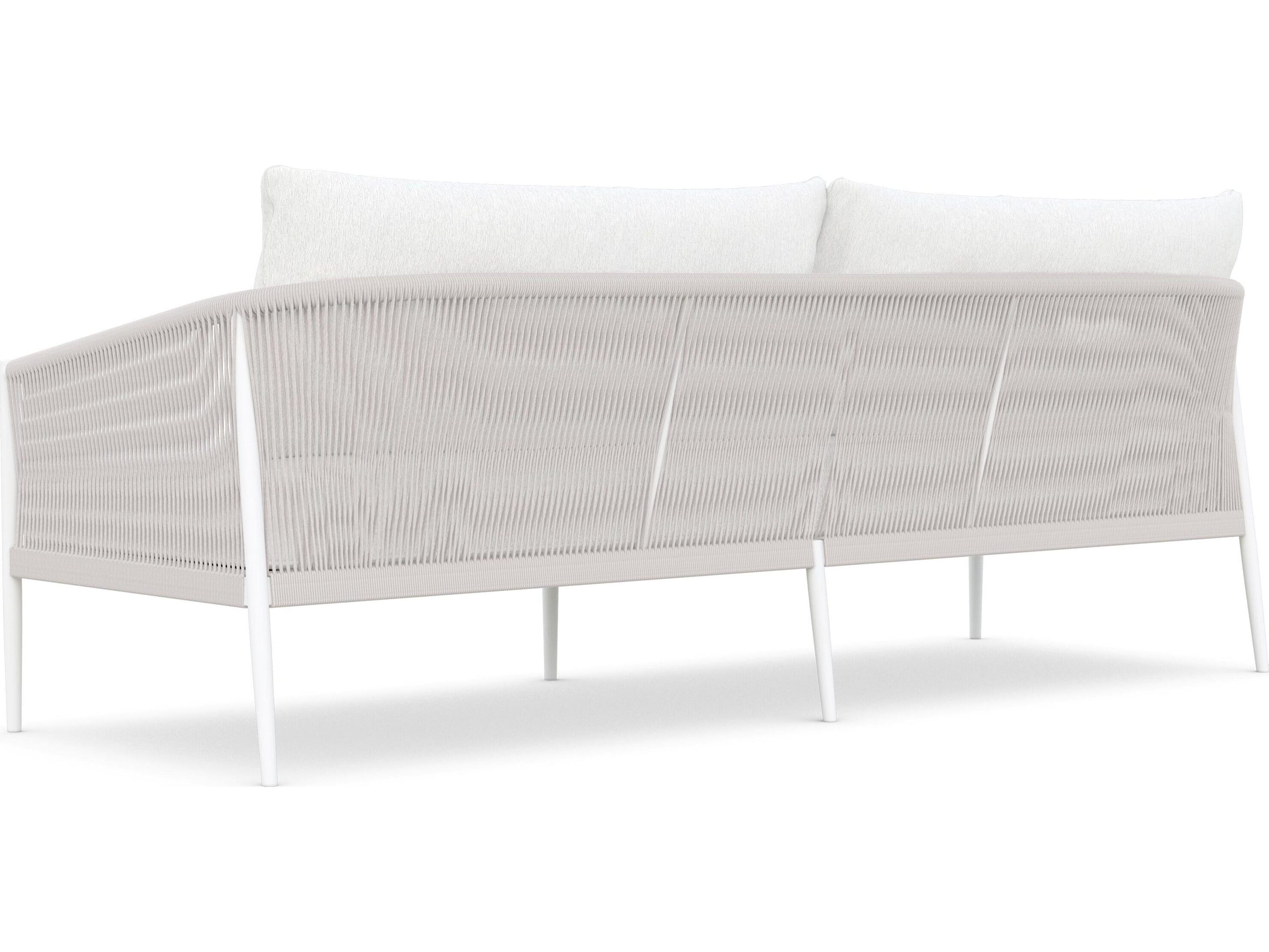 Azzurro Living Catalina Sand All-Weather Rope Outdoor Sofa with Cloud Cushion