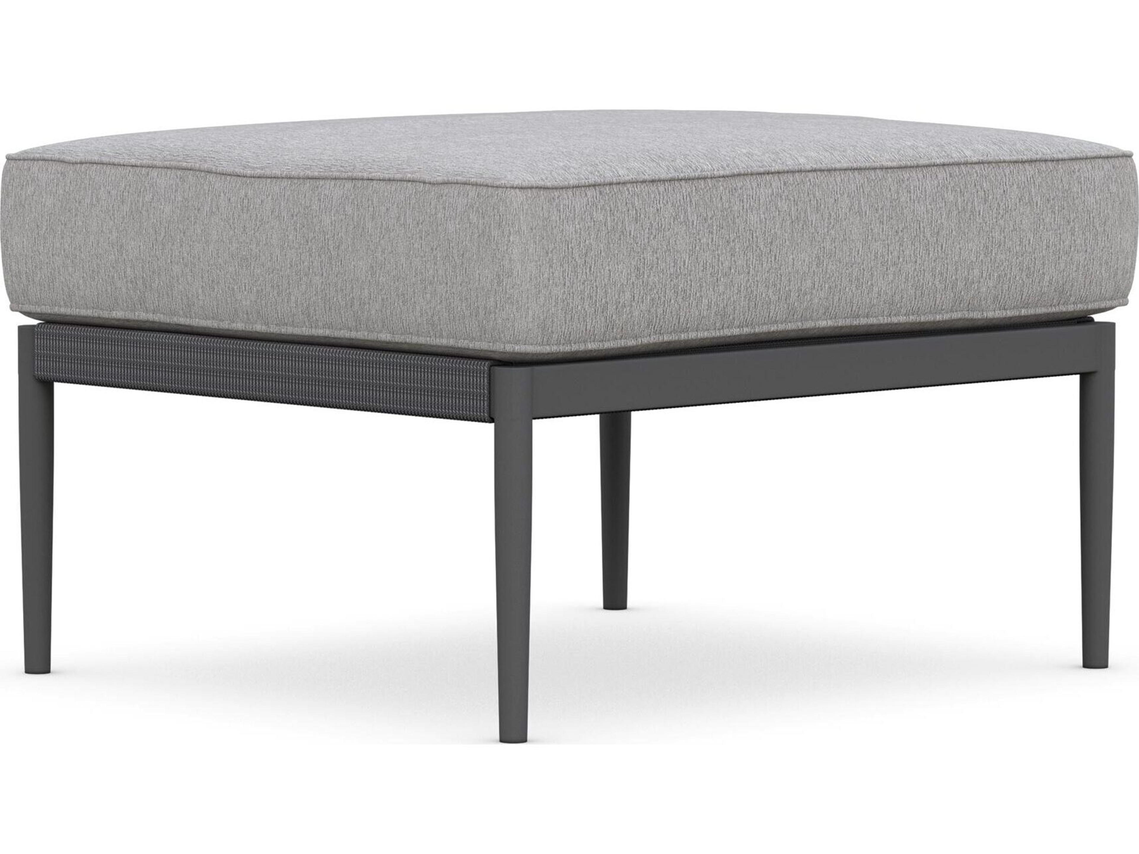 Catalina Outdoor Ottoman Ash Rope