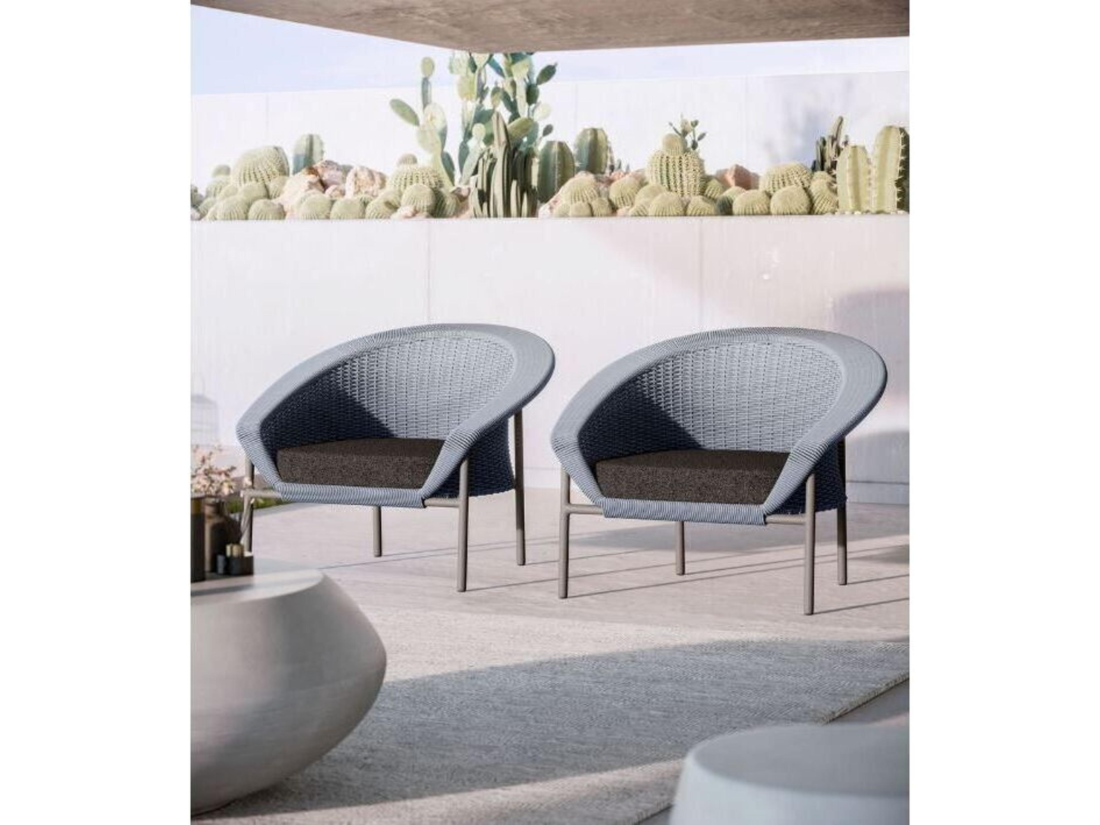 Azzurro Living Cove Aluminum Rope Lounge Chair