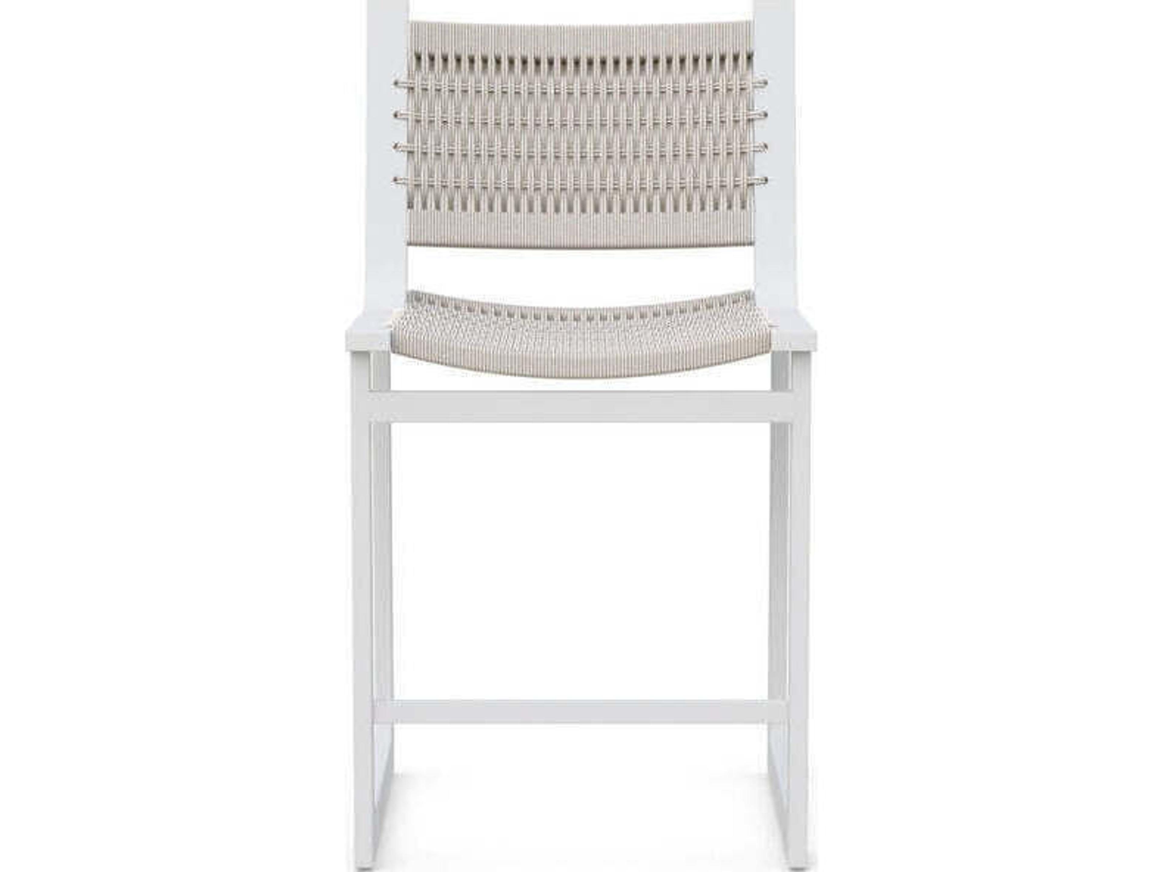 Azzurro Living Cozumel Aluminum Rope Bar Stool