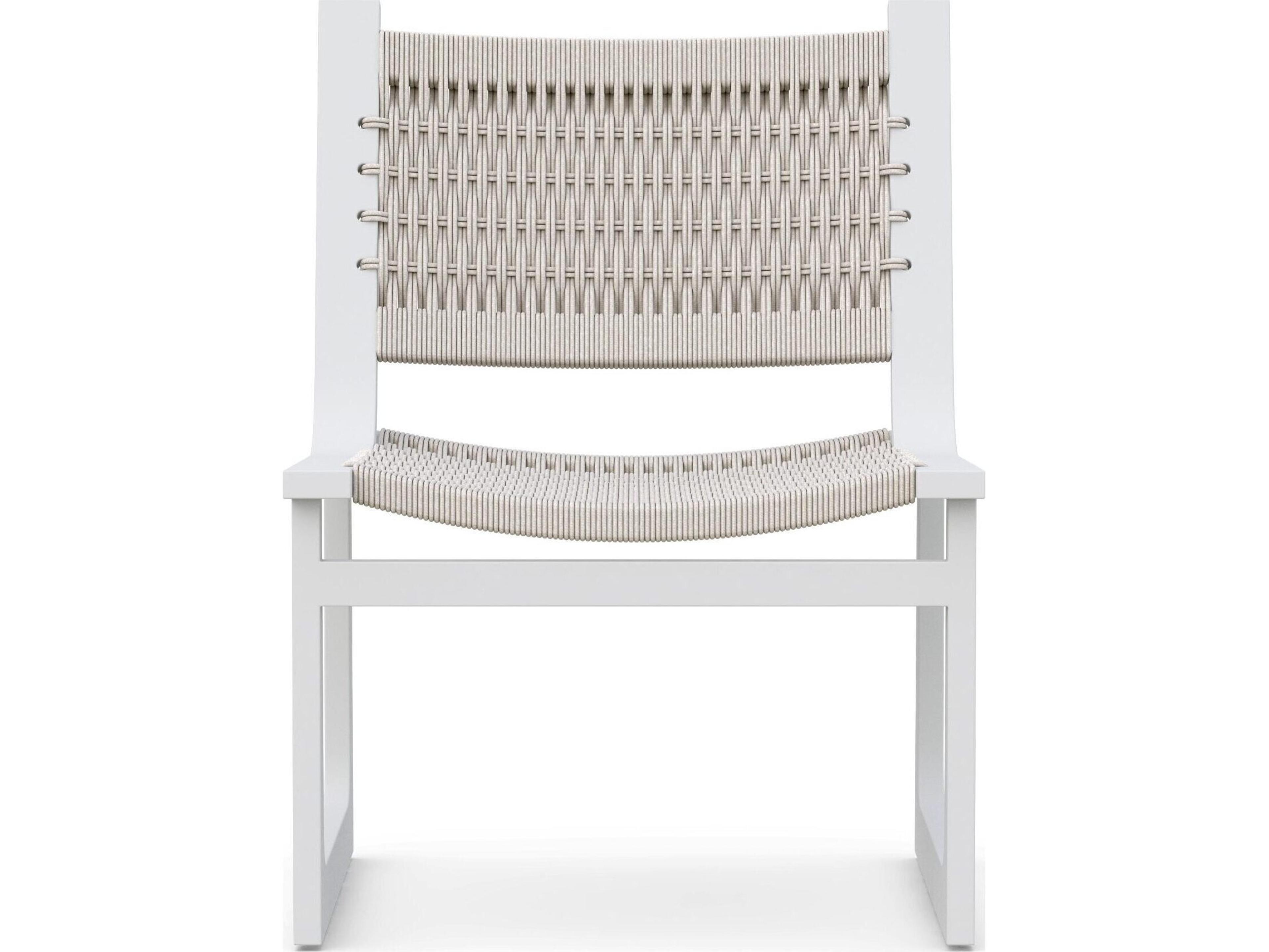 Azzurro Living Cozumel Aluminum Wicker Dining Chair Set of 2