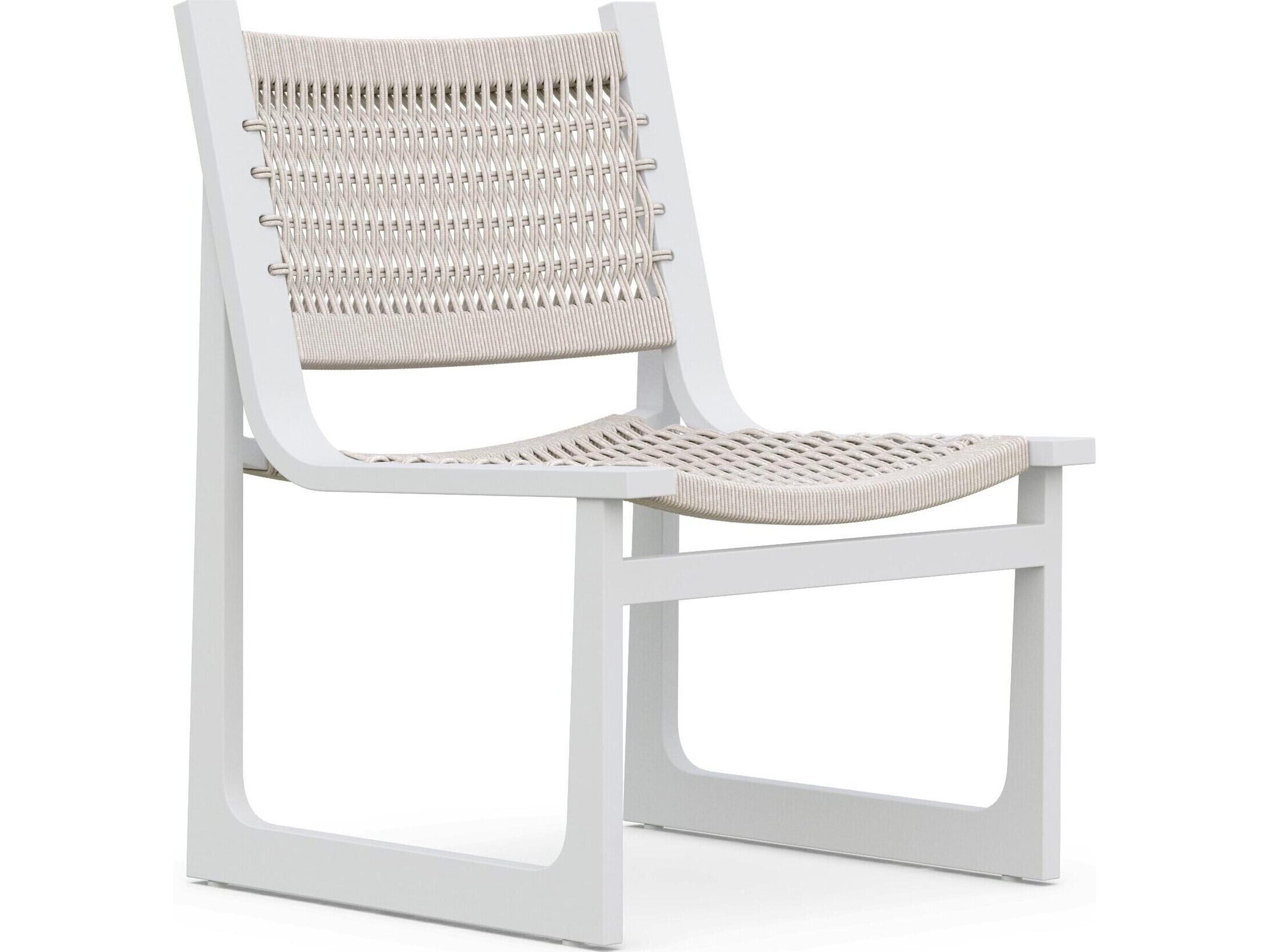 Cozumel Outdoor Dining Chair Set of 2 White