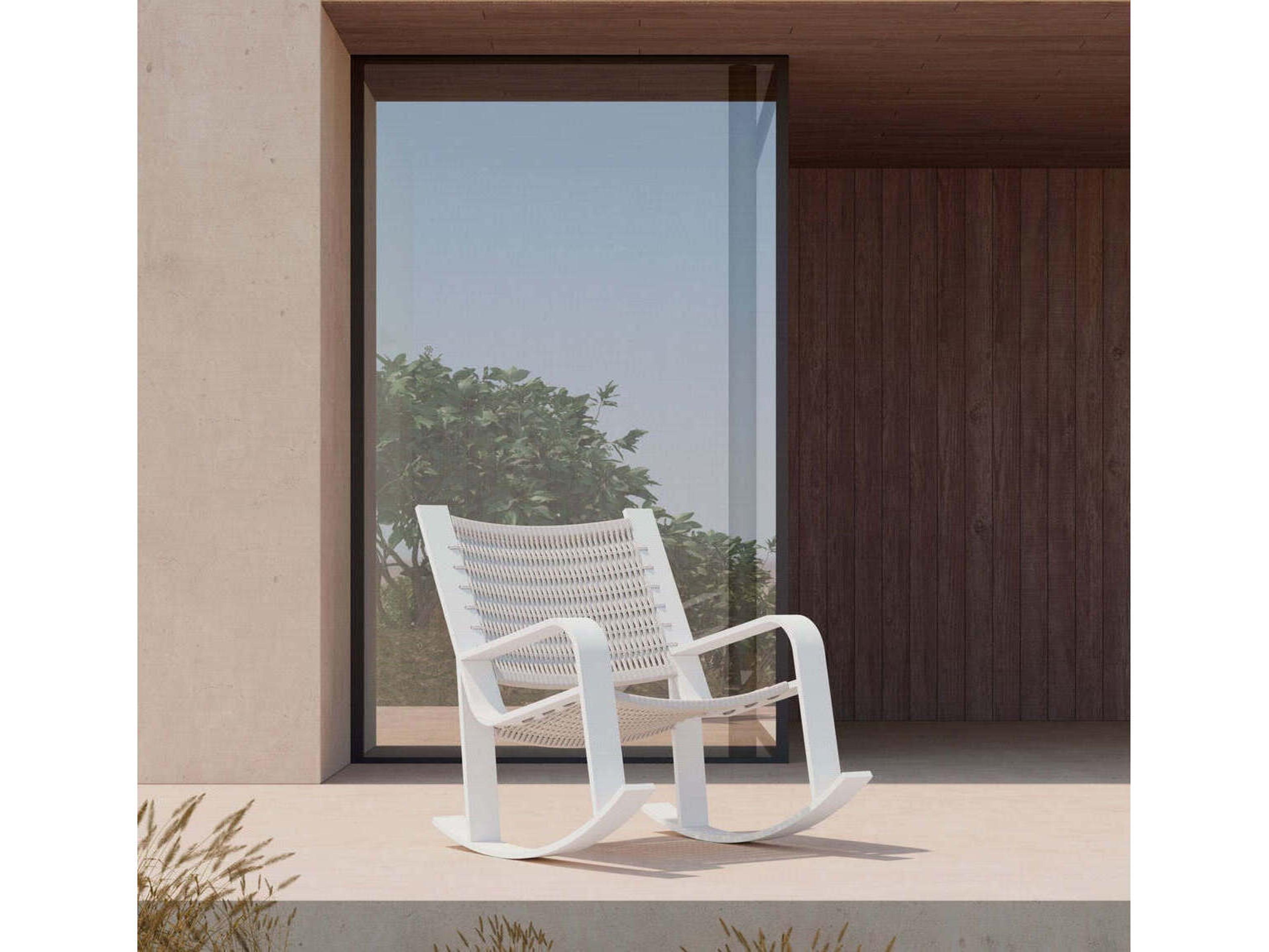 Azzurro Living Cozumel Aluminum Rope Lounge Chair