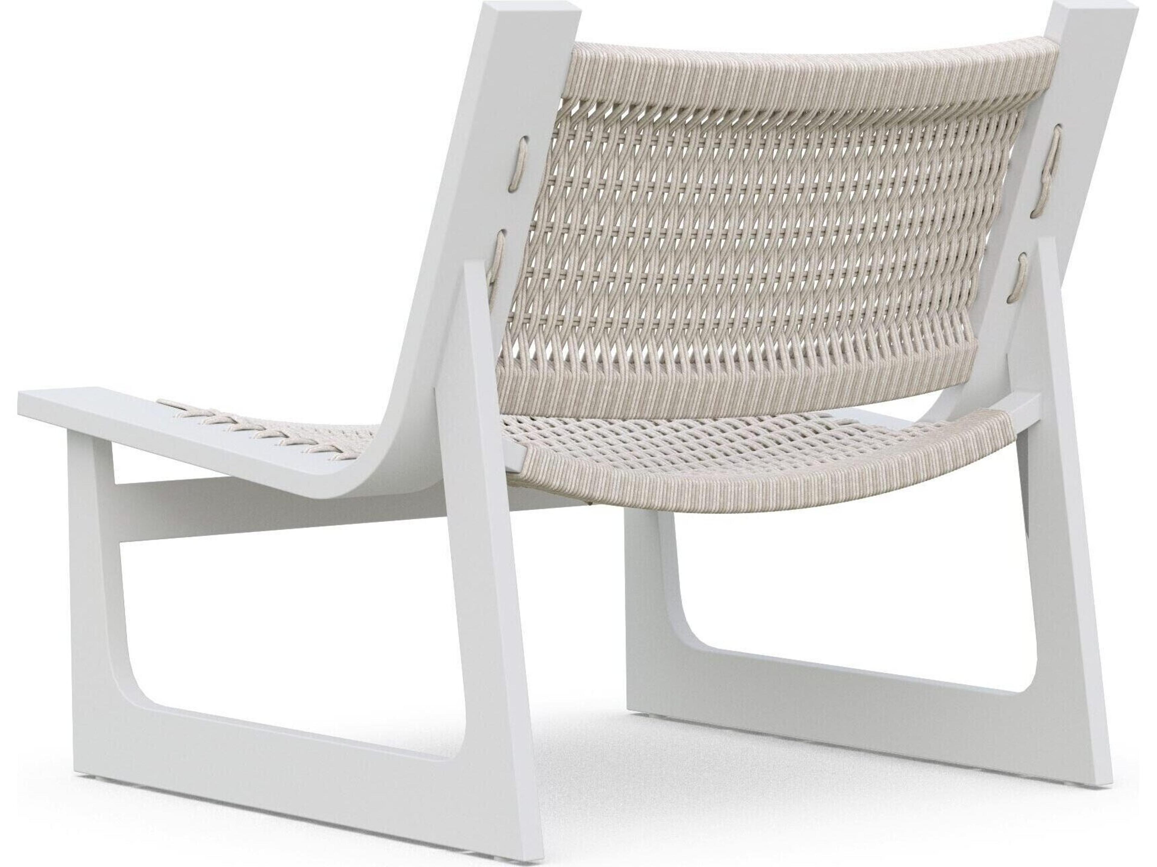 Azzurro Living Cozumel Aluminum Wicker Lounge Chair Set of 2