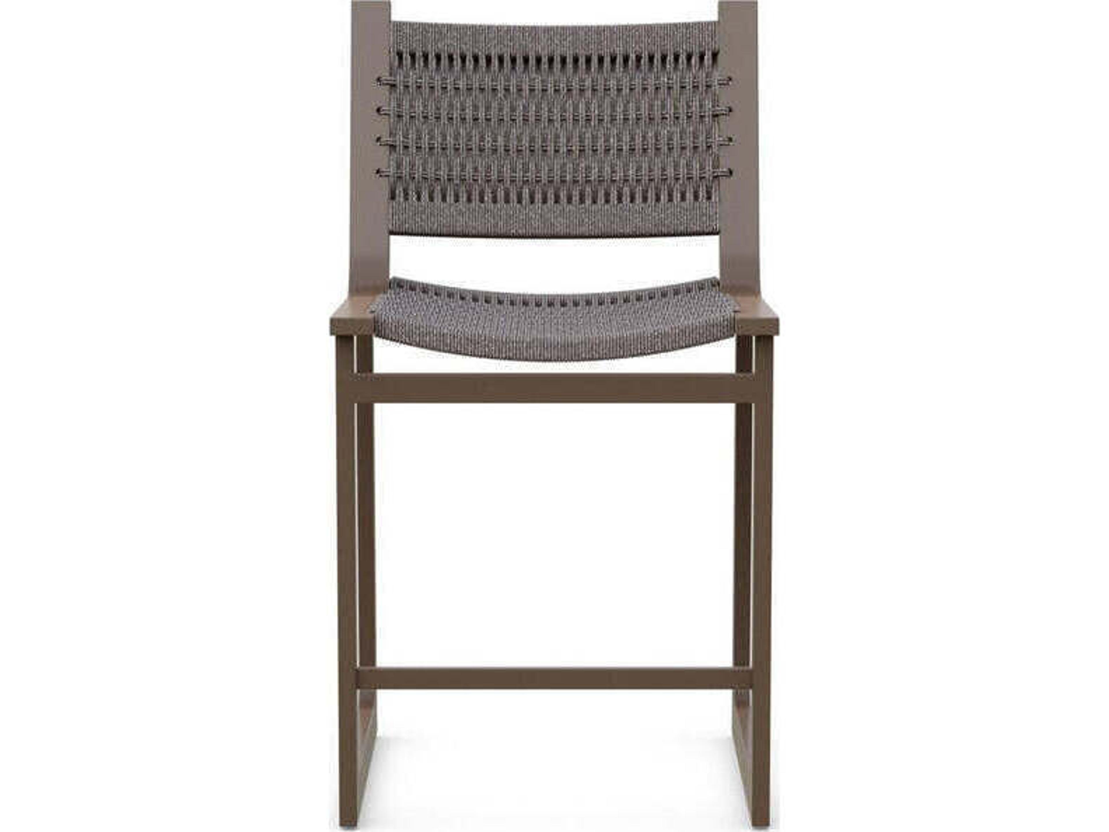 Azzurro Living Cozumel Aluminum Rope Bar Stool