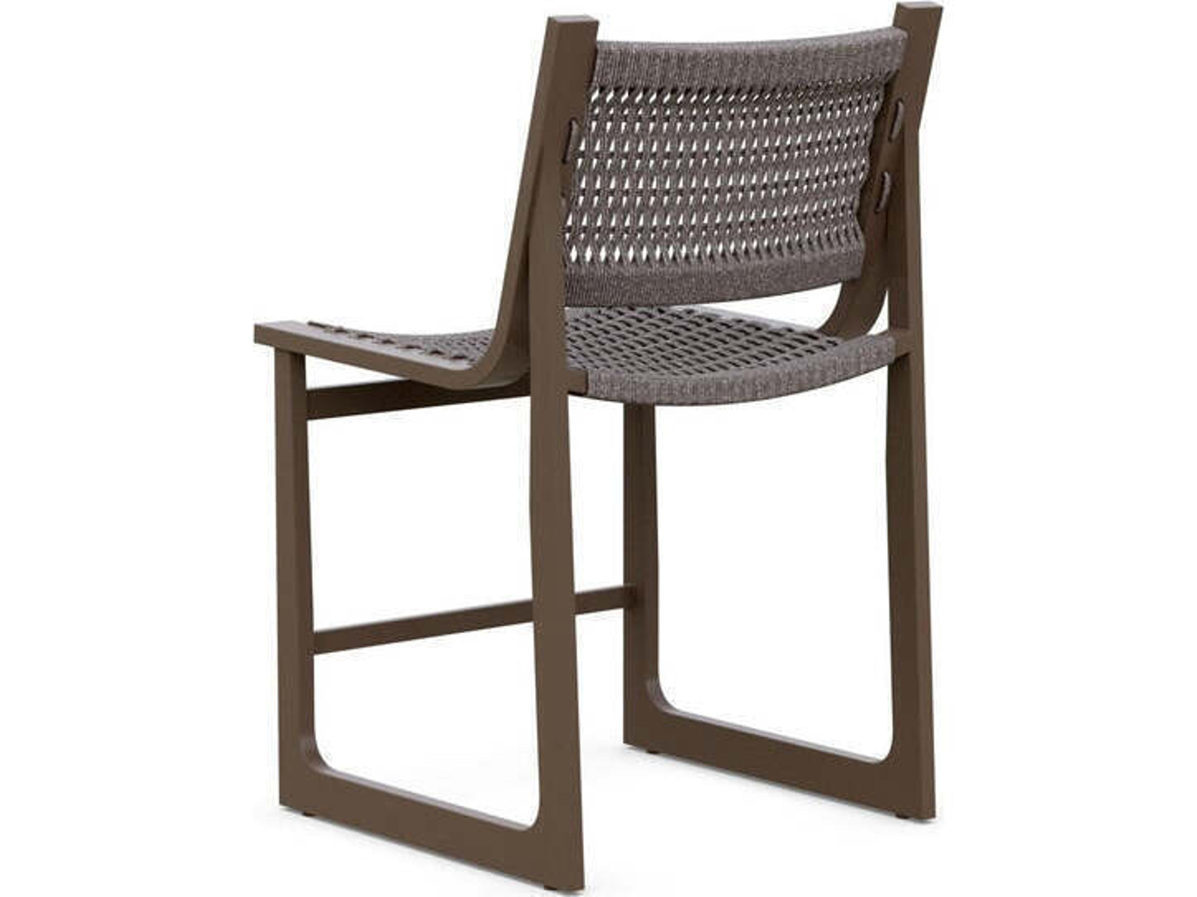 Azzurro Living Cozumel Aluminum Rope Counter Stool