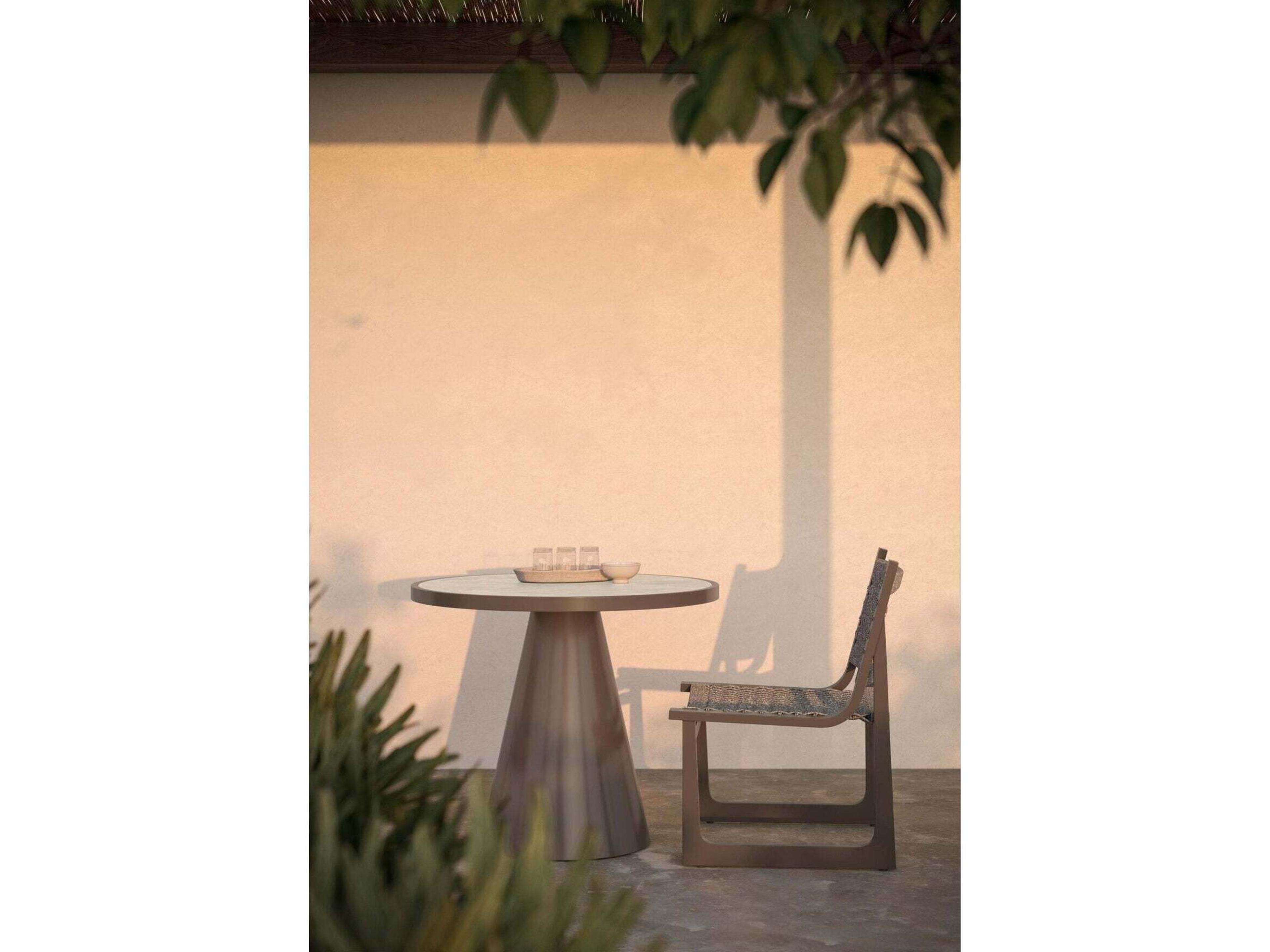 Azzurro Living Cozumel Aluminum Rope Dining Chair Set of 2