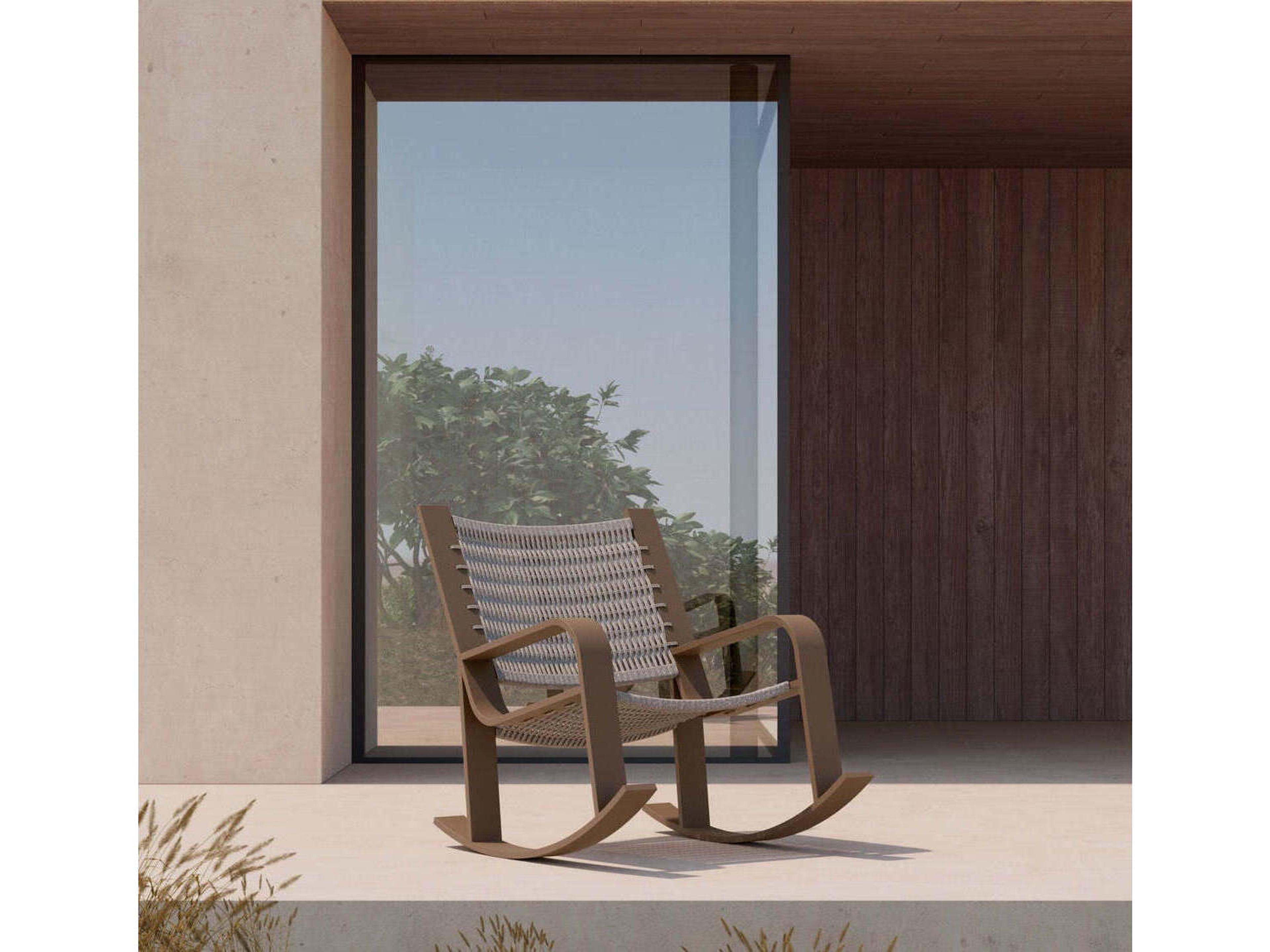 Azzurro Living Cozumel Aluminum Rope Lounge Chair