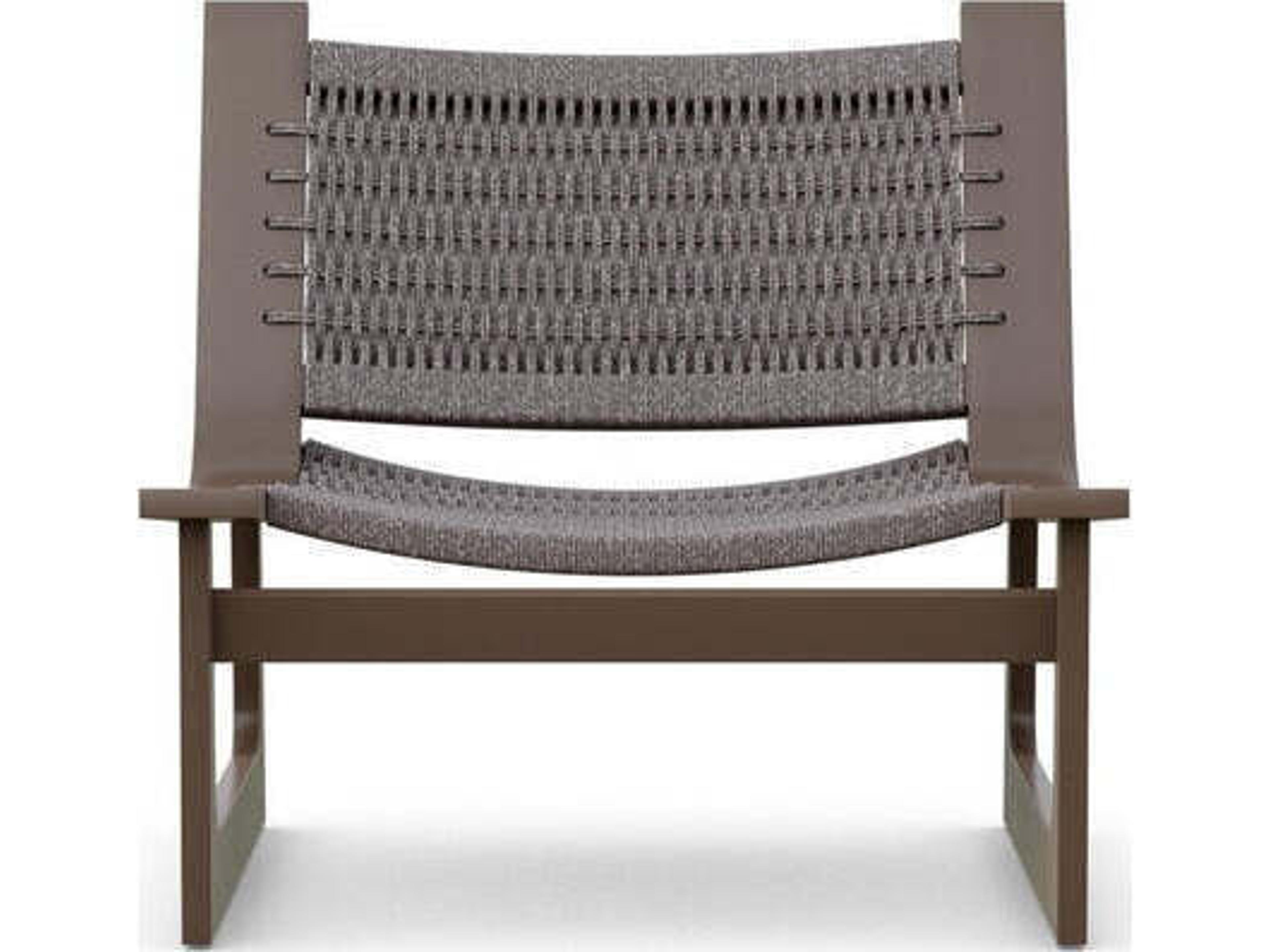 Azzurro Living Cozumel Aluminum Rope Lounge Chair Set of 2