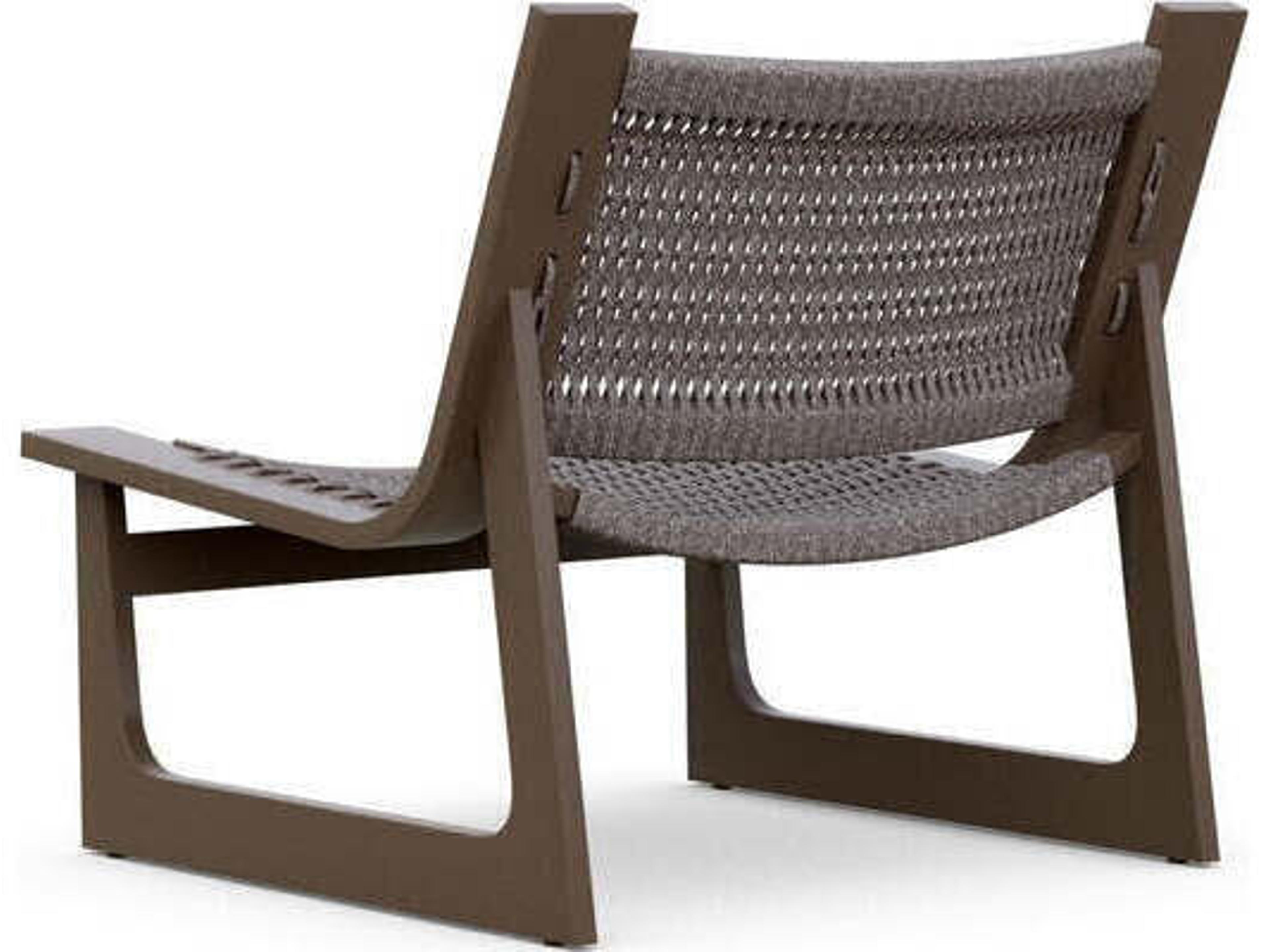 Azzurro Living Cozumel Aluminum Rope Lounge Chair Set of 2