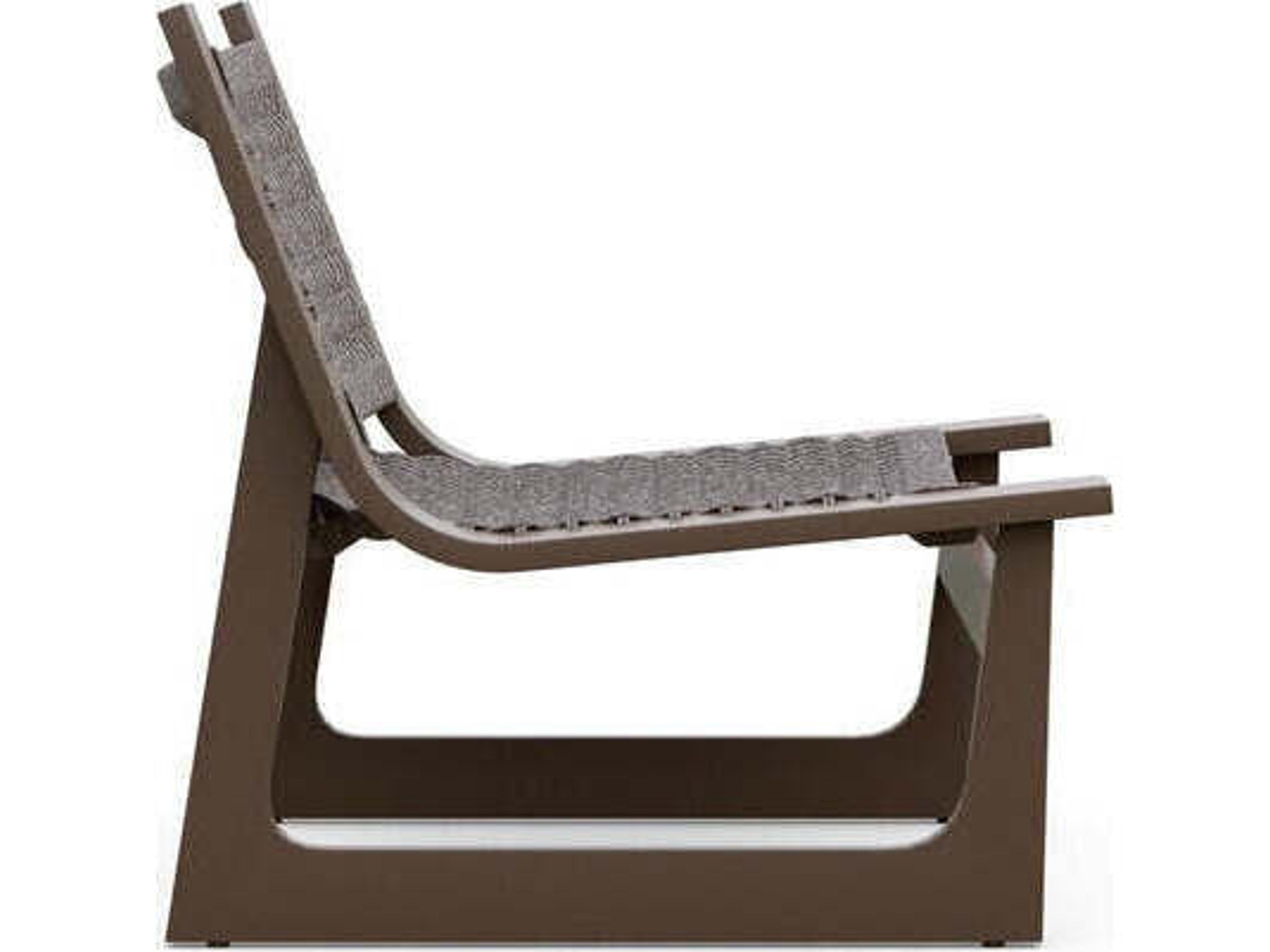 Azzurro Living Cozumel Aluminum Rope Lounge Chair Set of 2