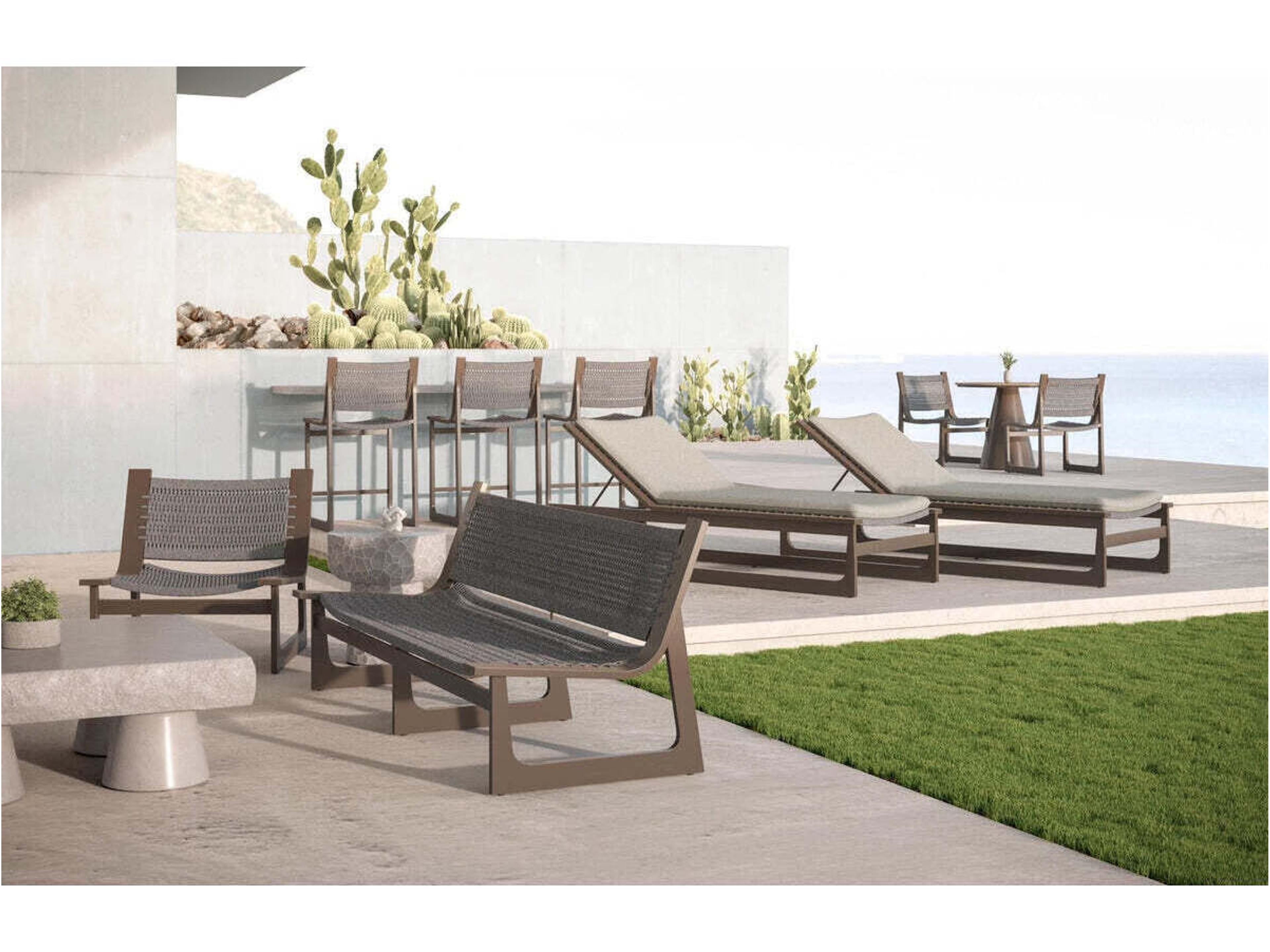 Azzurro Living Cozumel Aluminum Rope Sofa