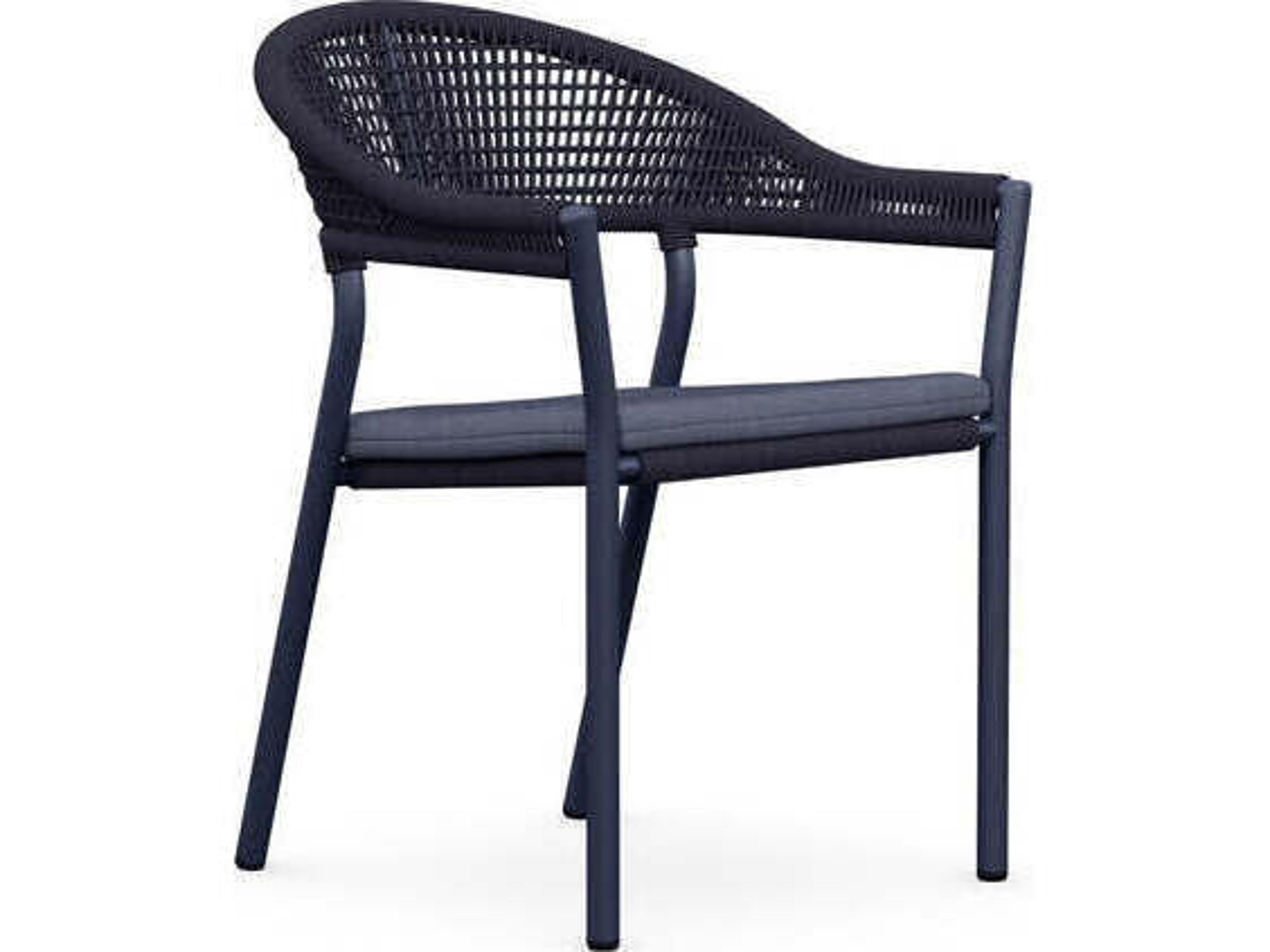 Crete Dining Chair Set of 6 Stackable Outdoor Chairs